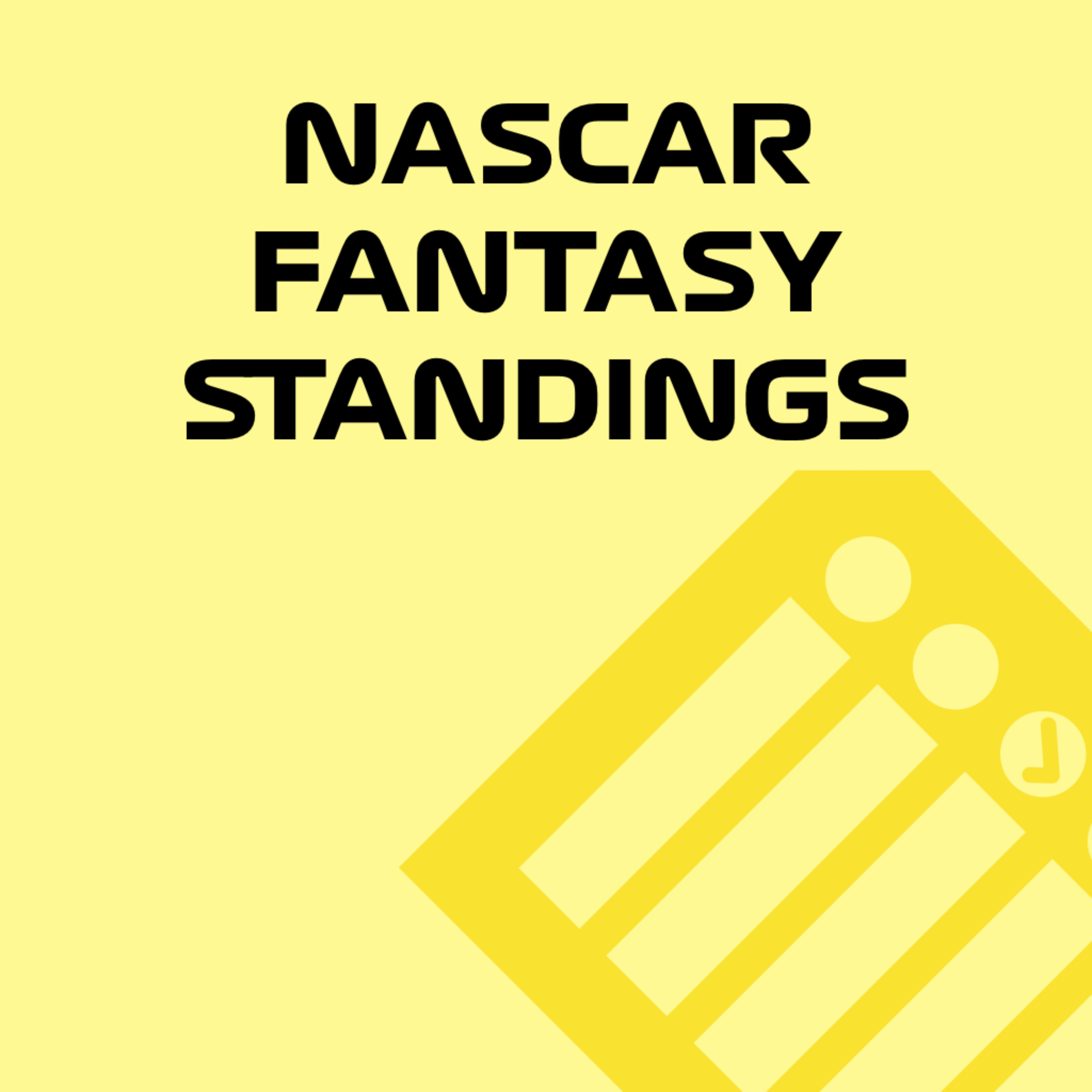NASCAR Fantasy Standings