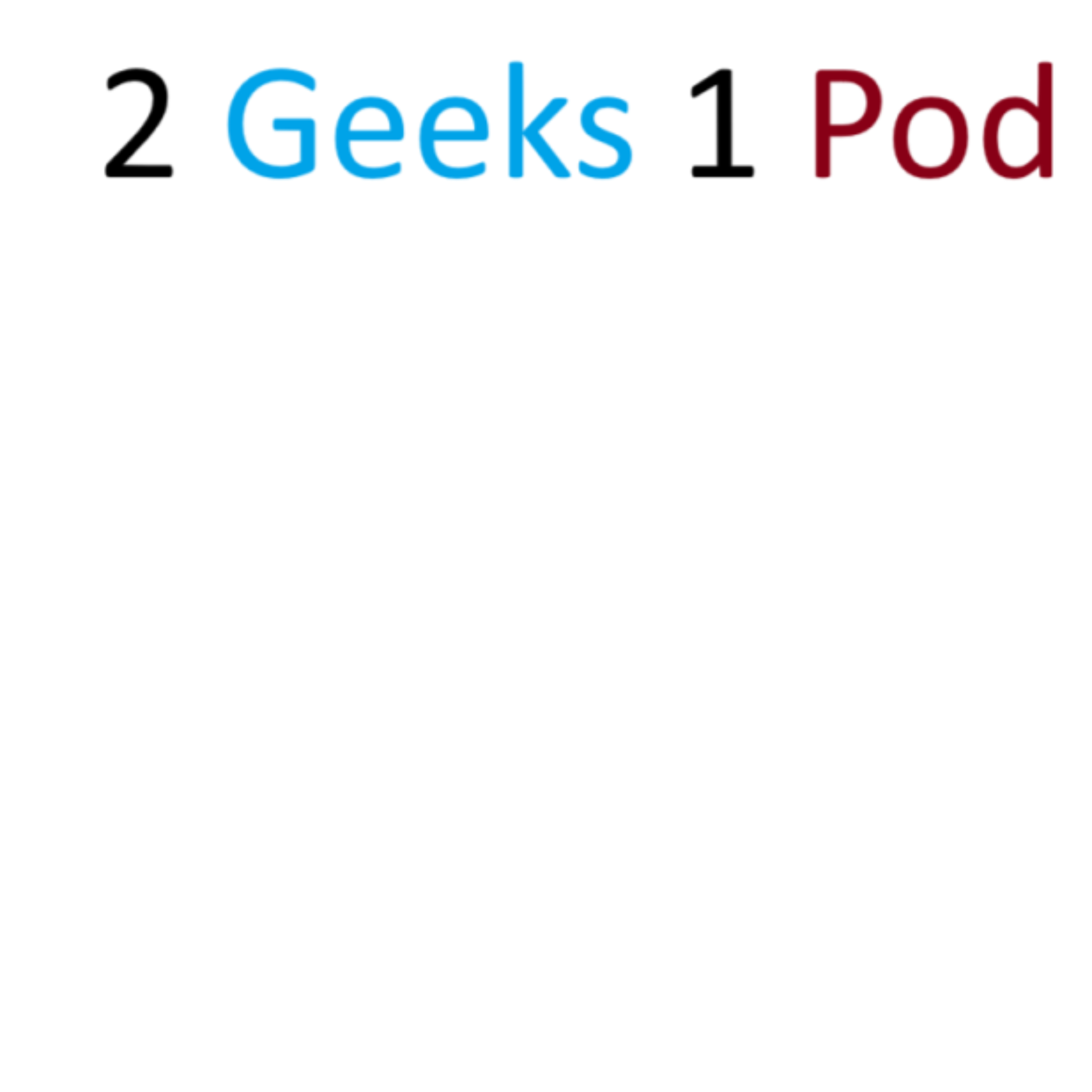2geeks1pod podcast artwork