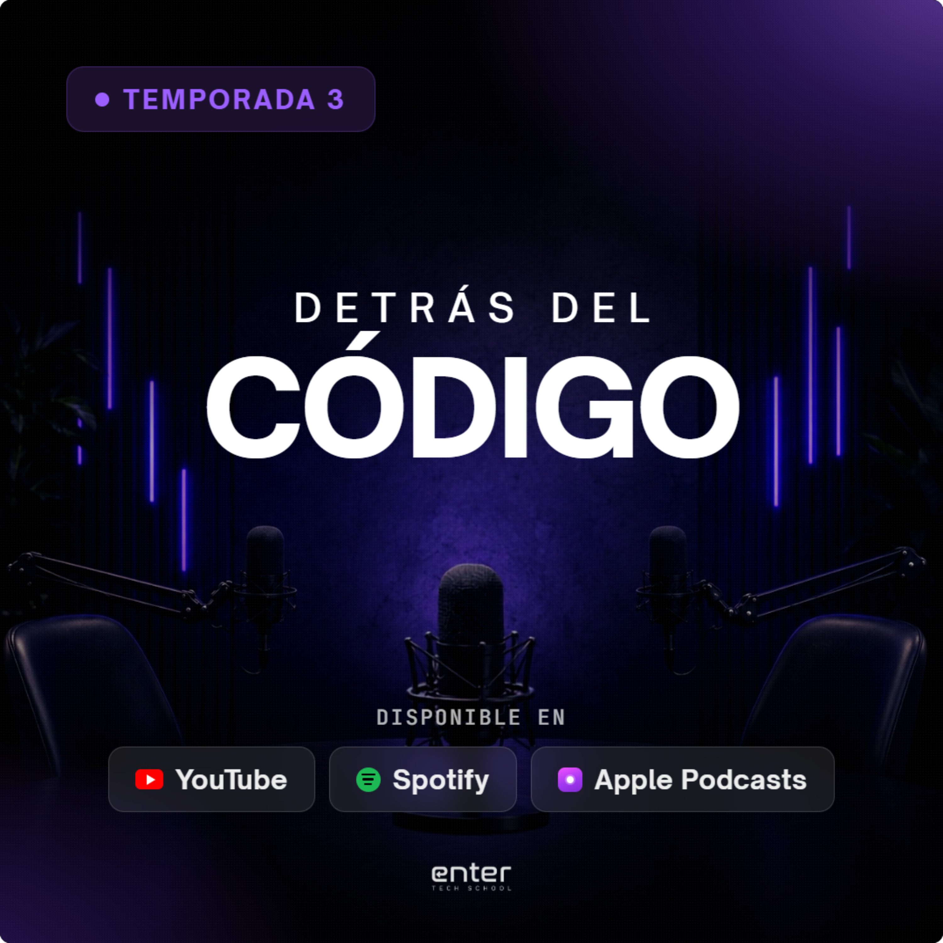 Portada de Detrás del Código | Enter Tech School