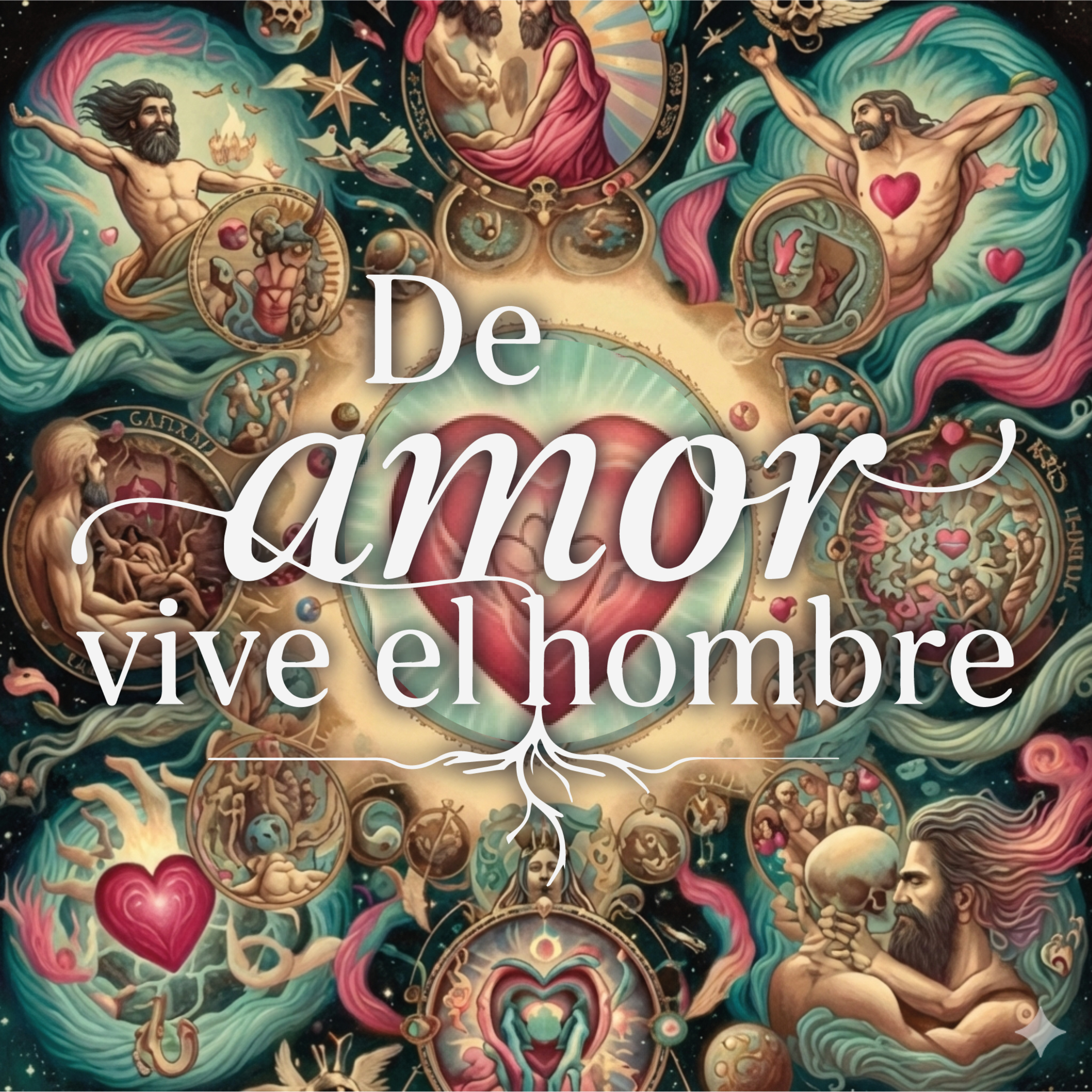De amor vive el hombre cover art