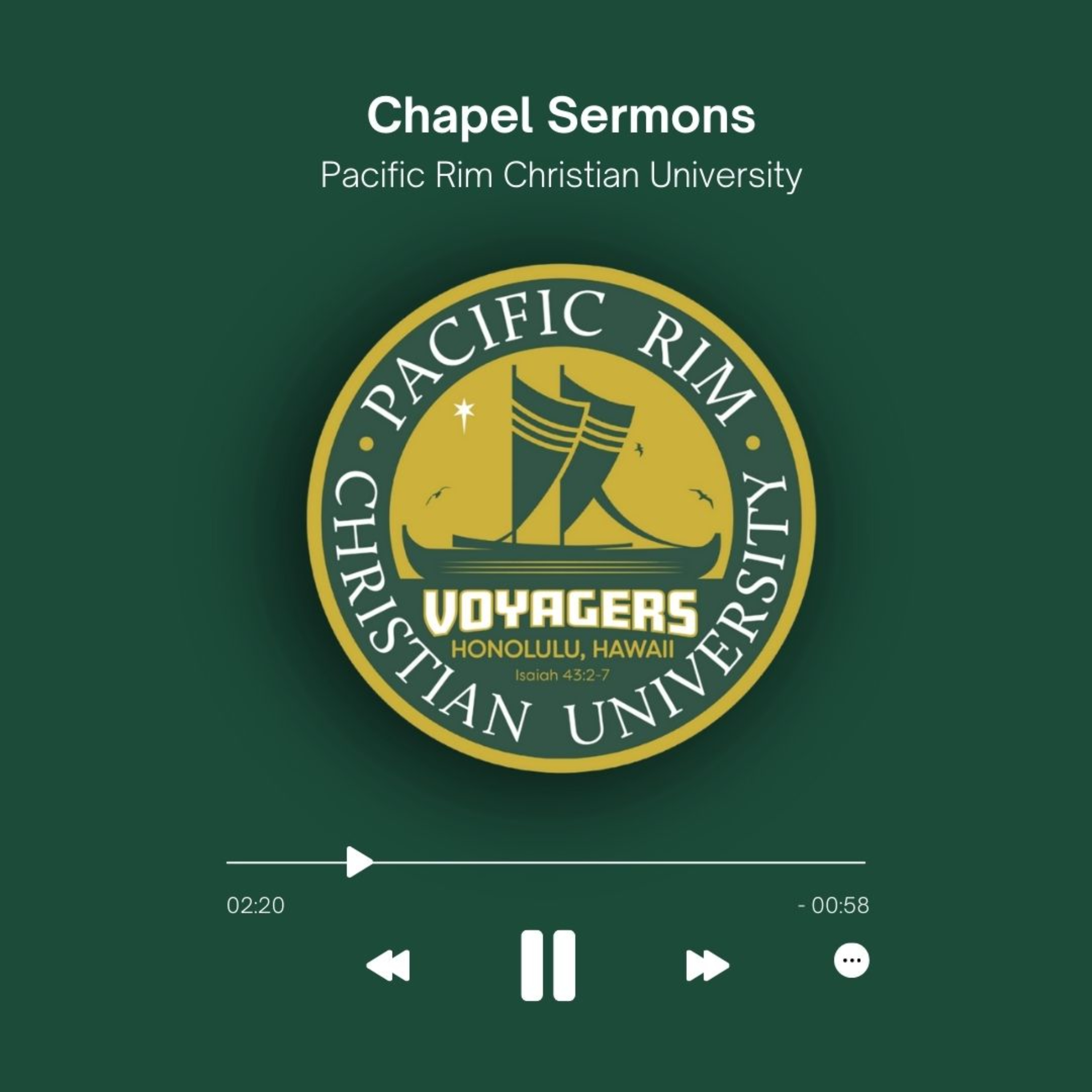Chapel Sermons | Pacific Rim Christian University