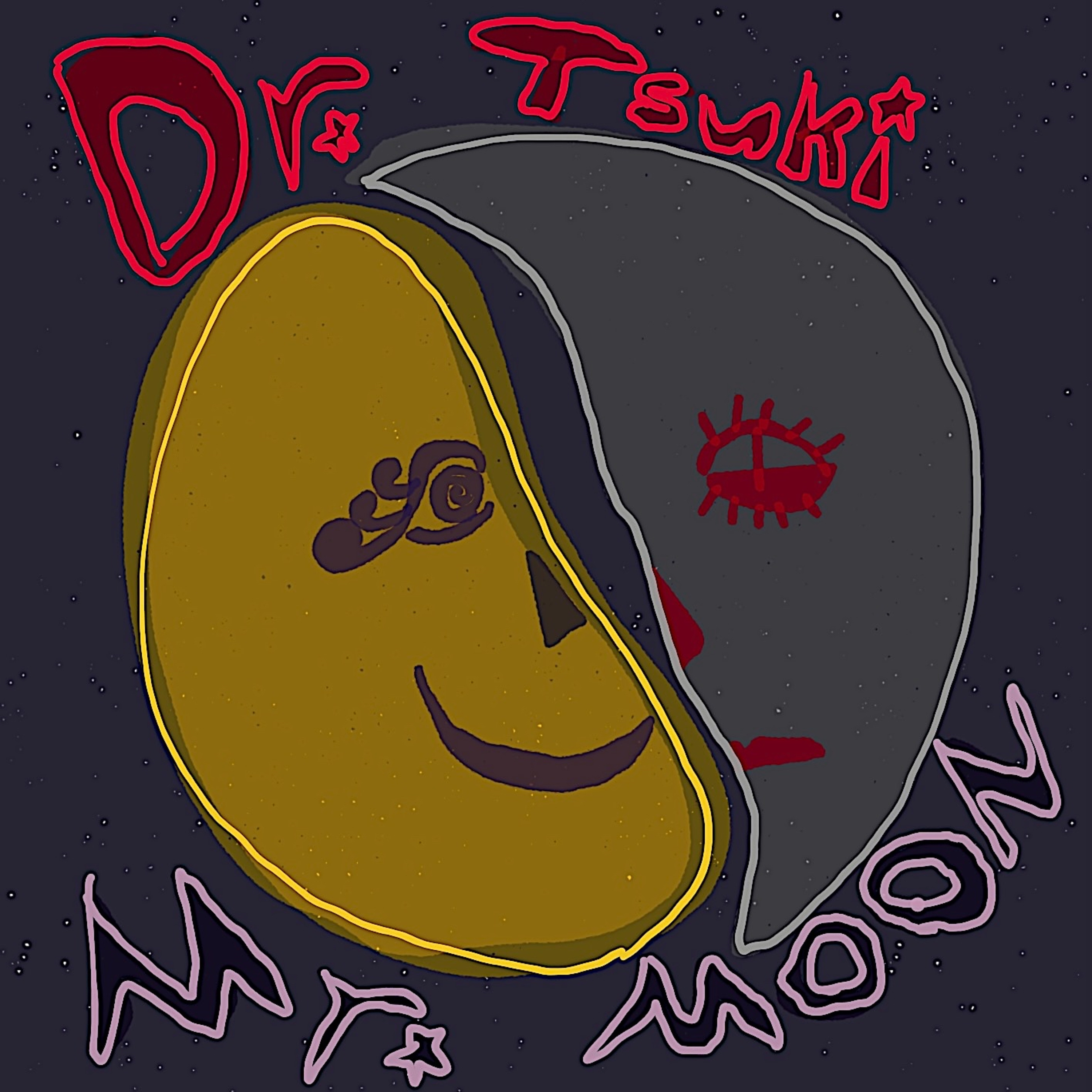 Dr. Tsuki & Mr. Moon podcast artwork