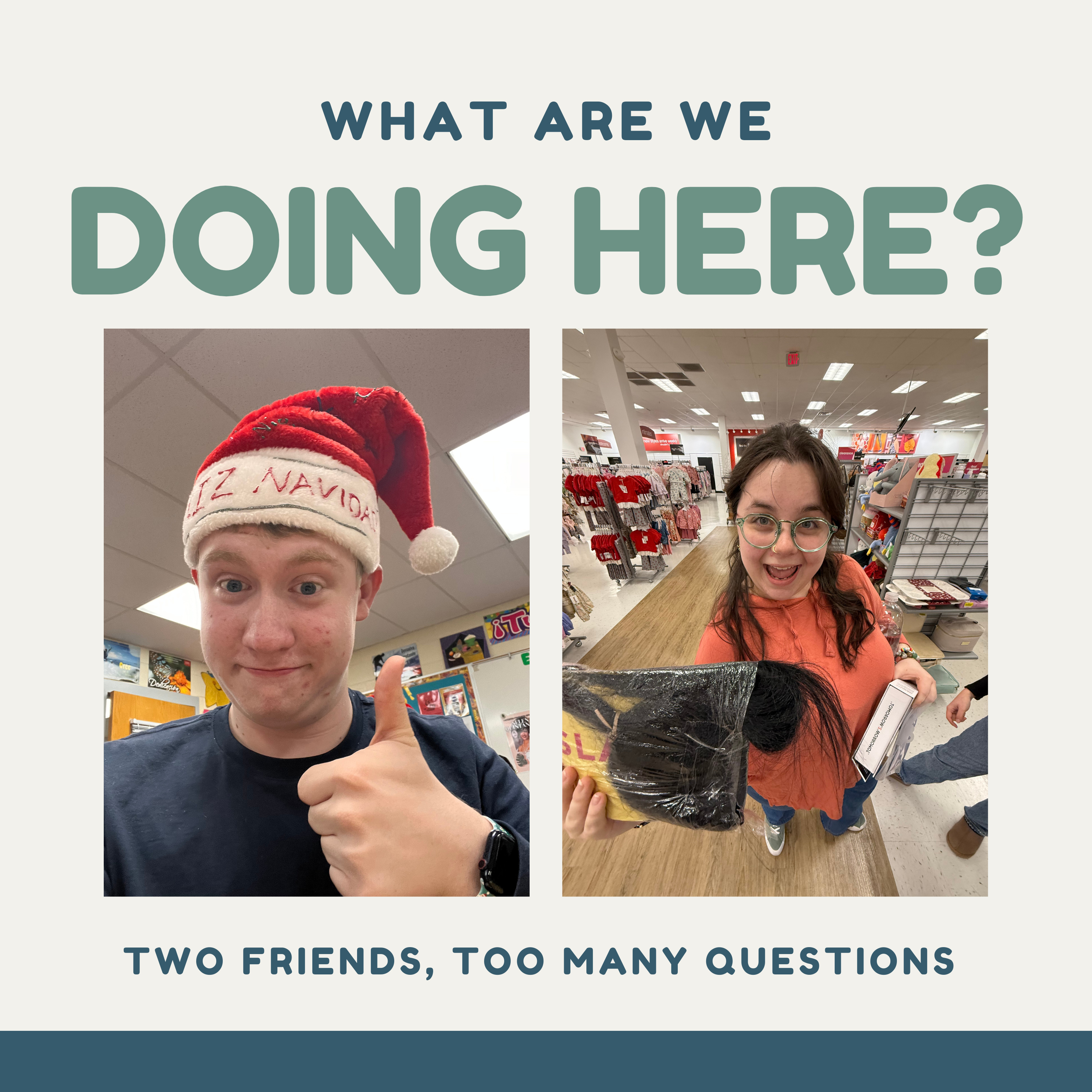 What Are We Doing Here? podcast artwork