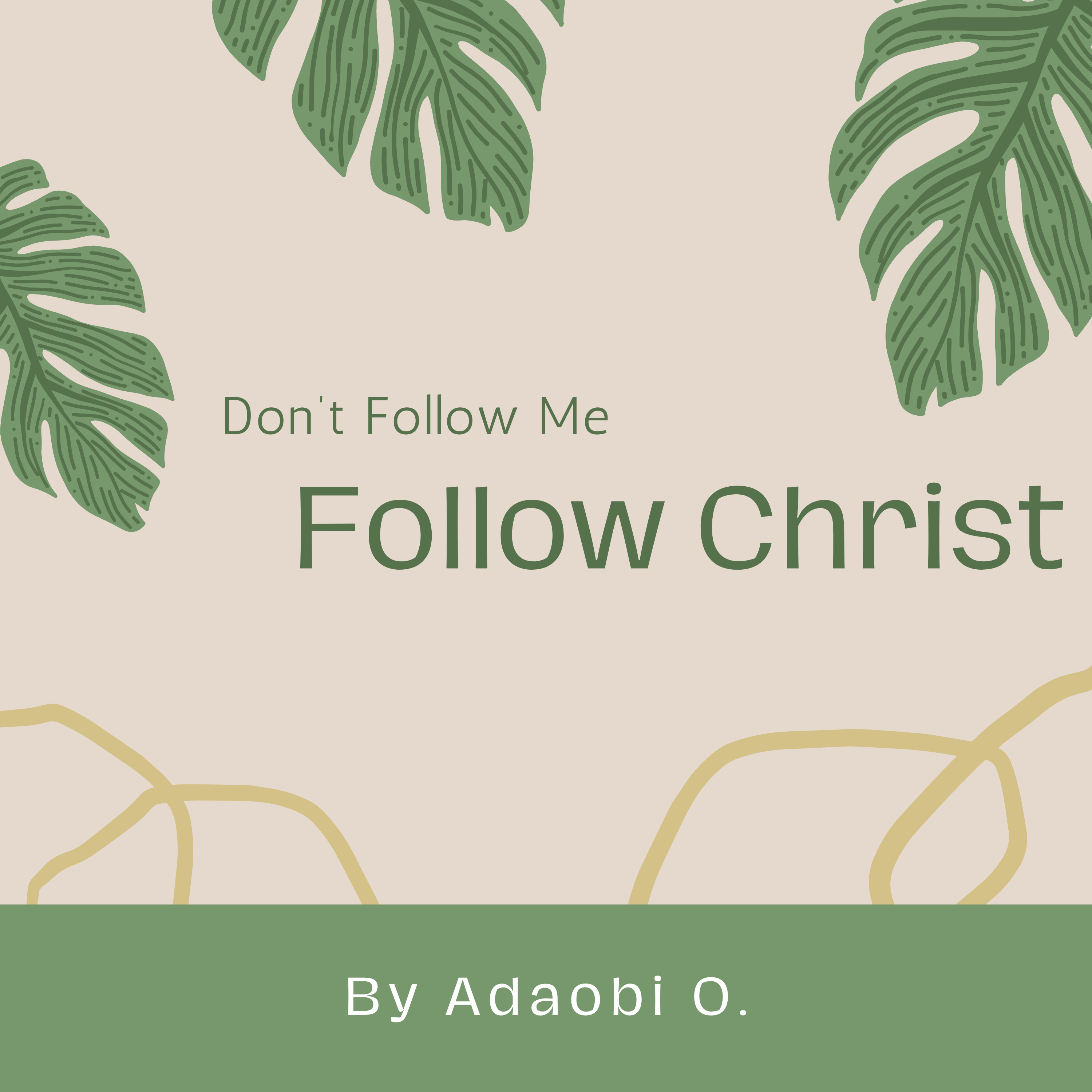 Don't Follow Me, Follow Christ podcast artwork