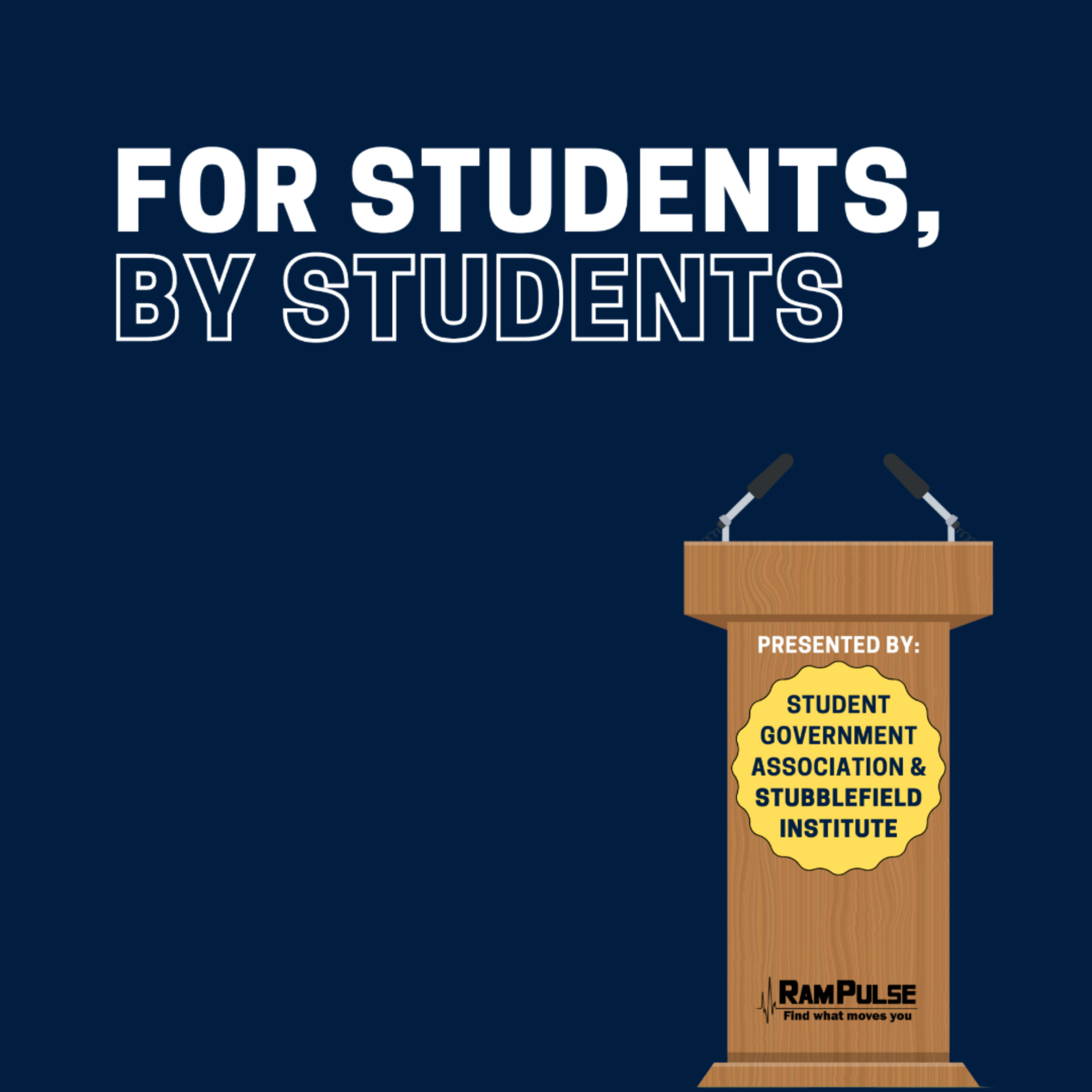 For Students by Students Town Hall podcast artwork