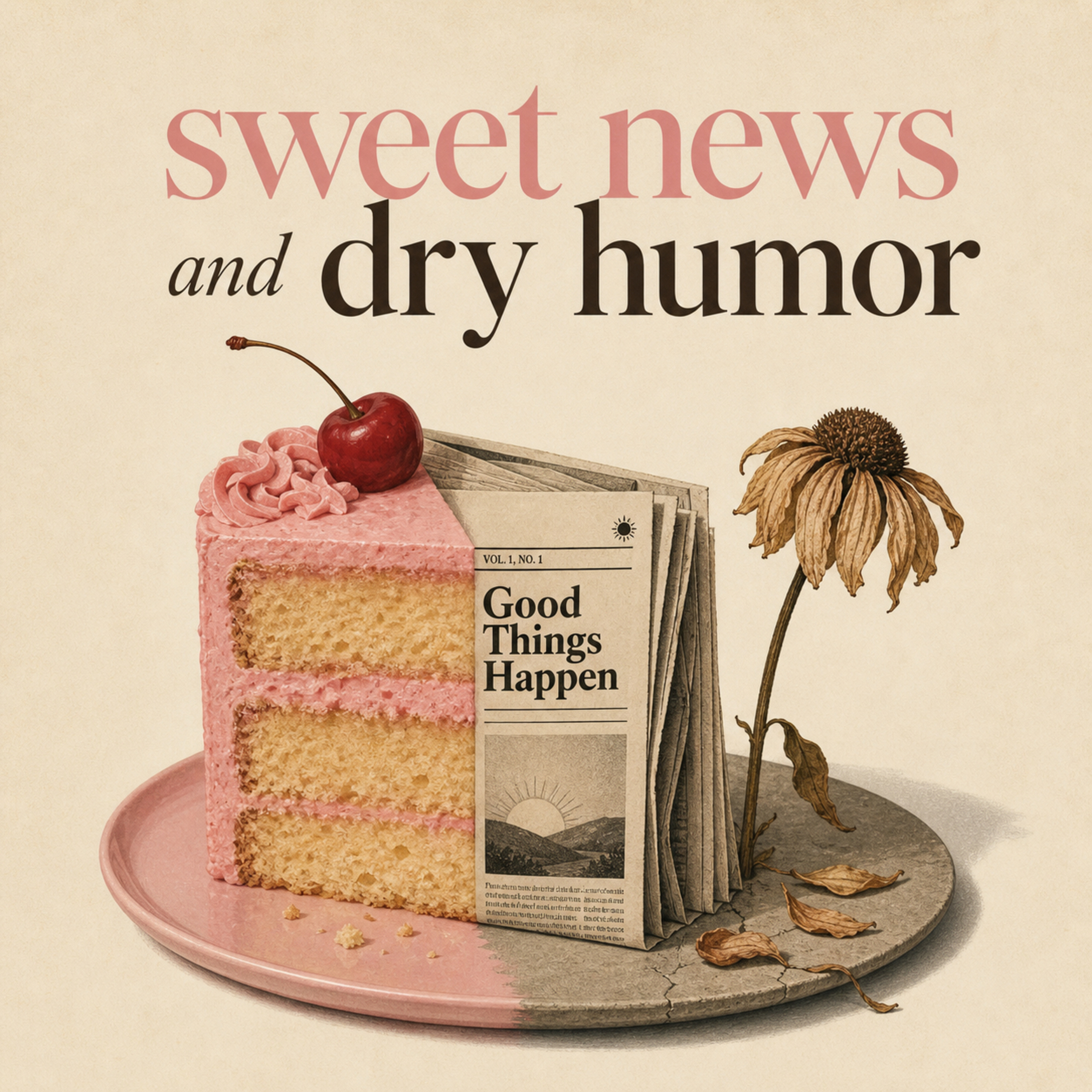 Sweet news and dry Humor podcast artwork