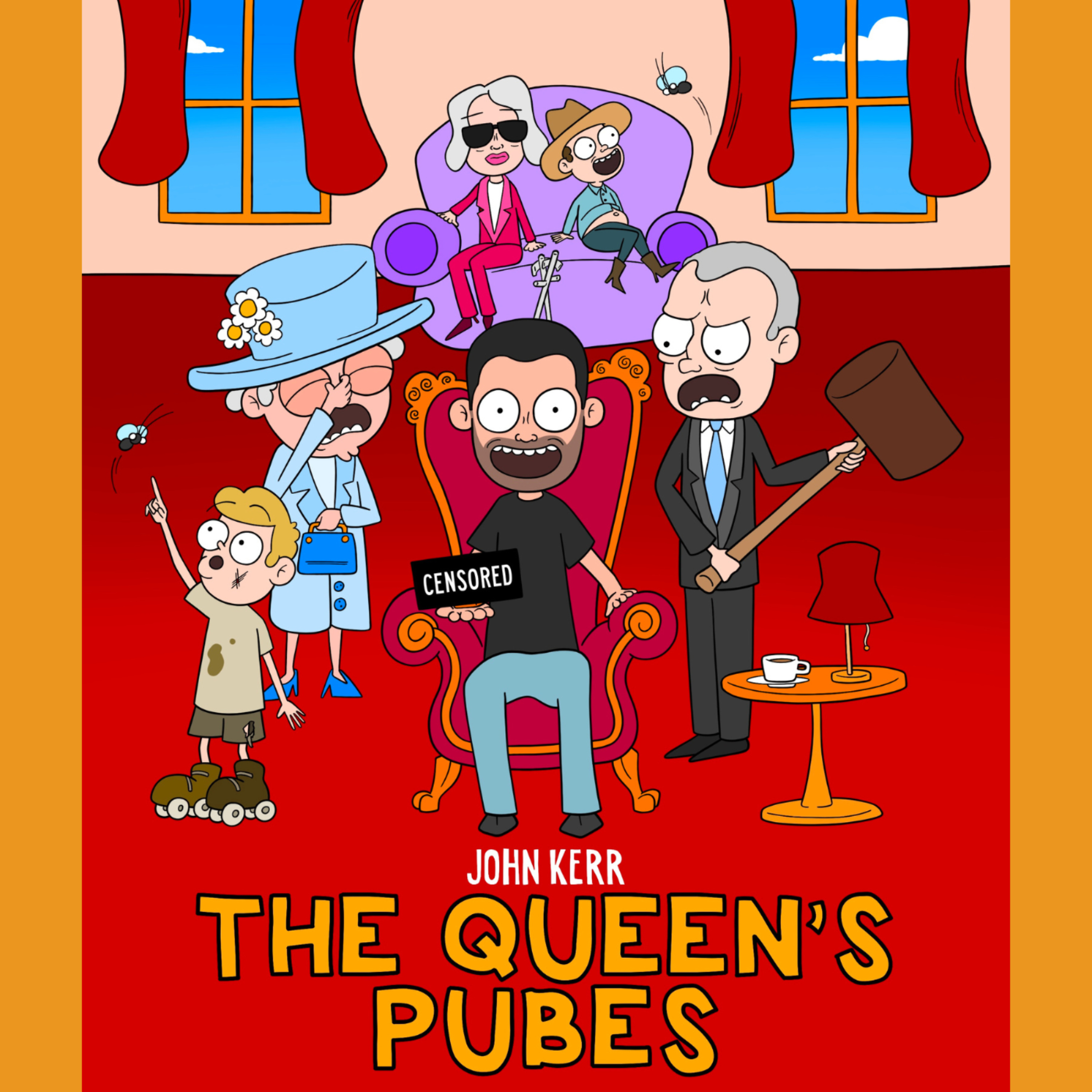 The Queen's Pubes podcast artwork