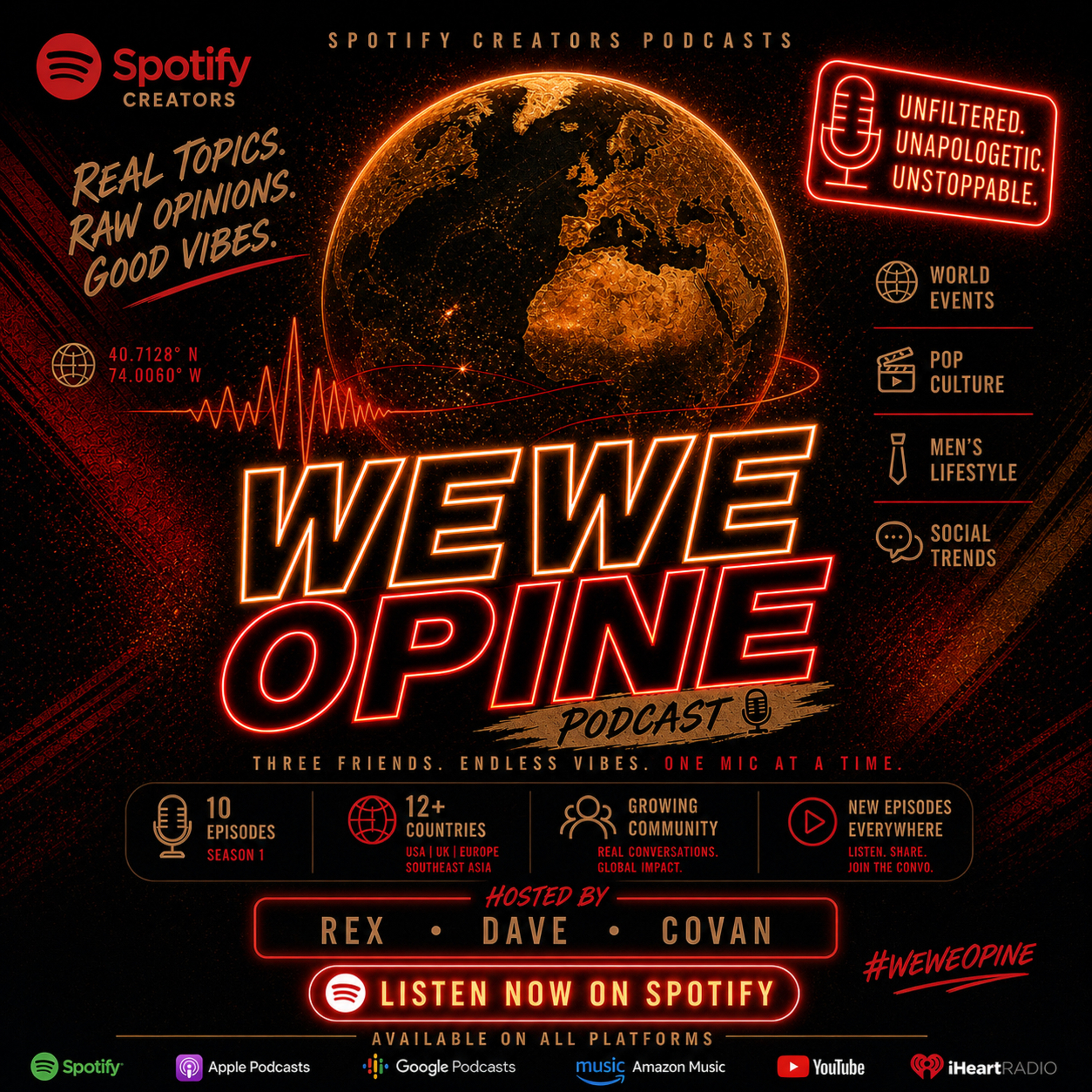 WeWe Opine Podcast – Unfiltered Discussion & Cultural Commentary