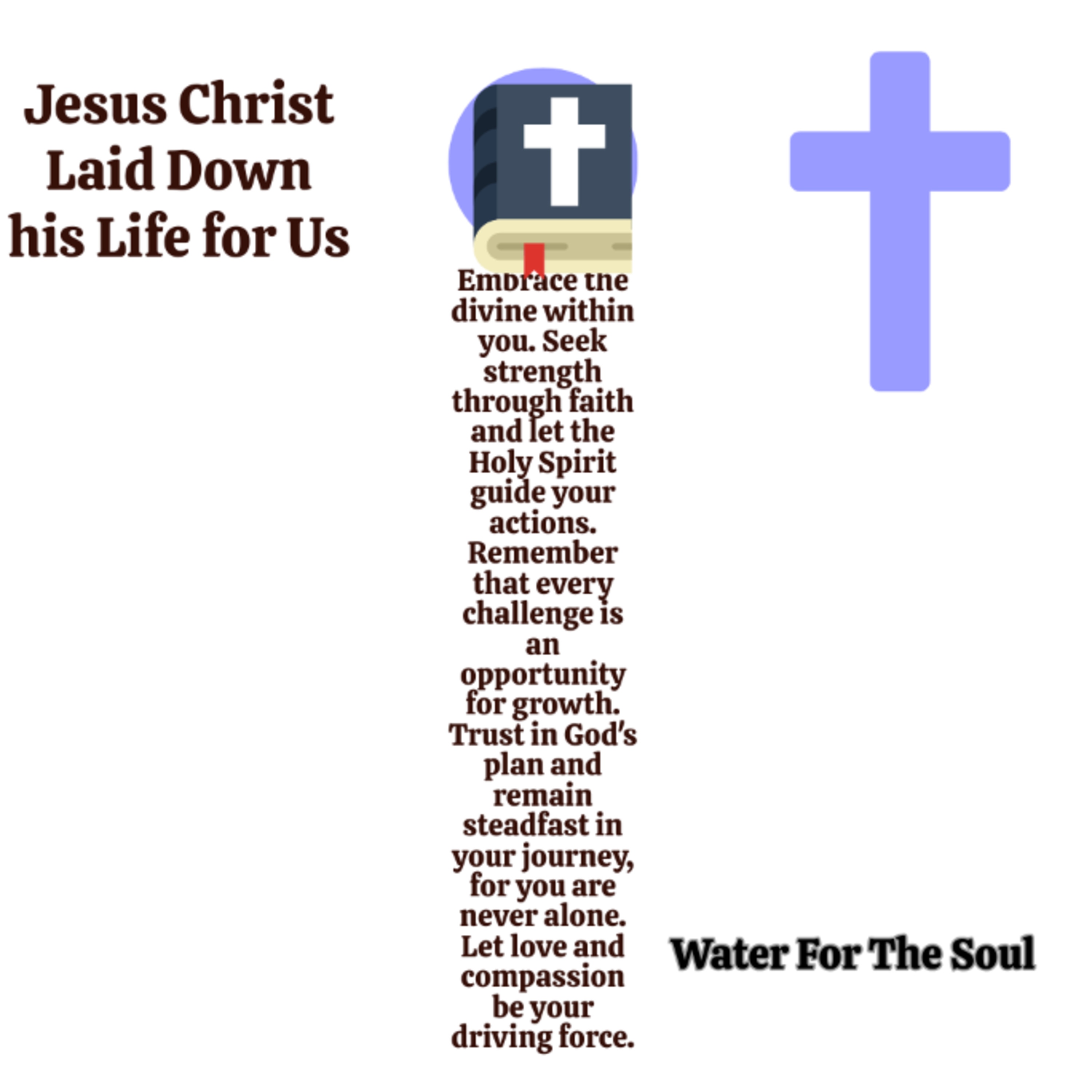 Water for the soul