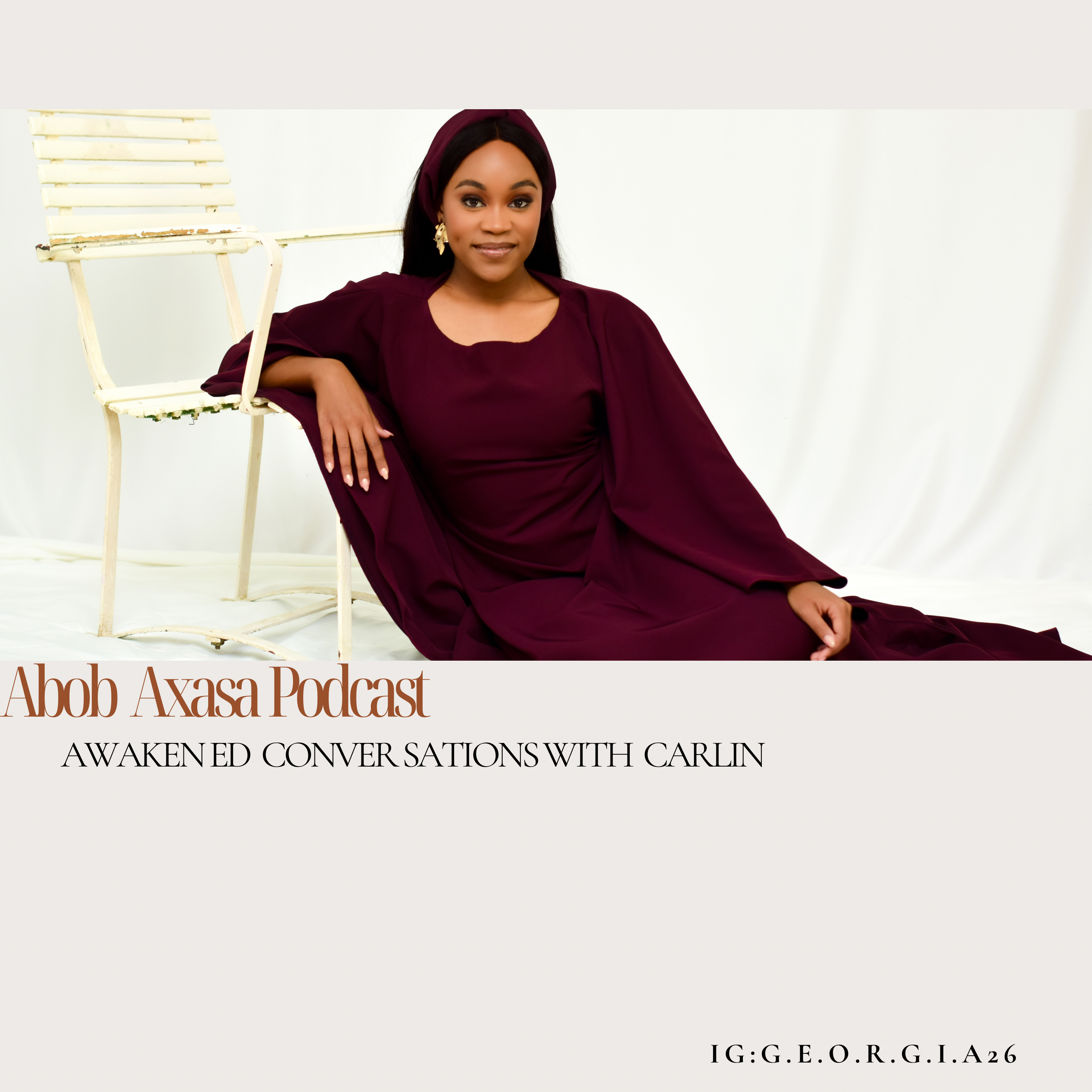 Abob Axasa, Awakened conversations with Carlin podcast artwork