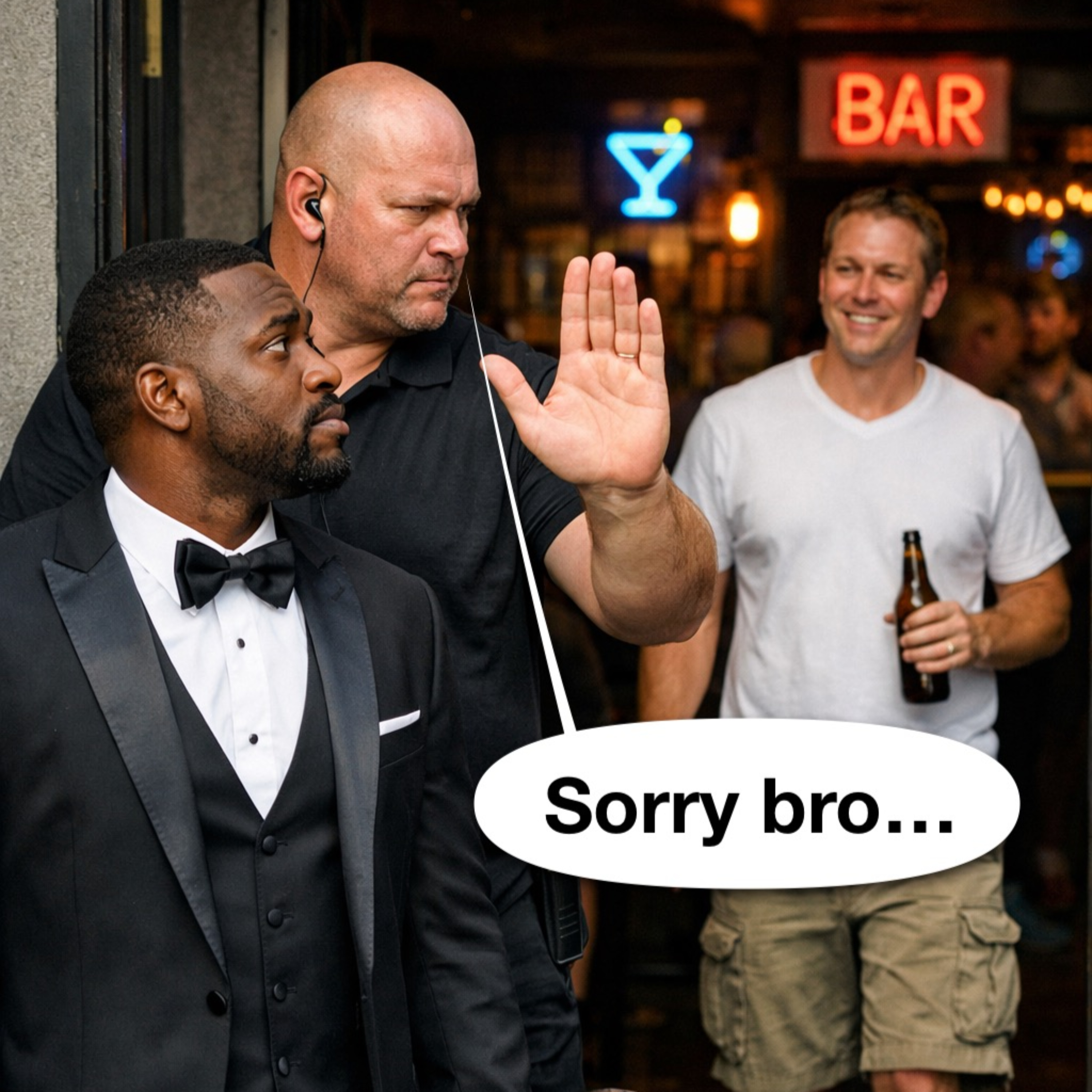 Sorry Bro, you can't come in...