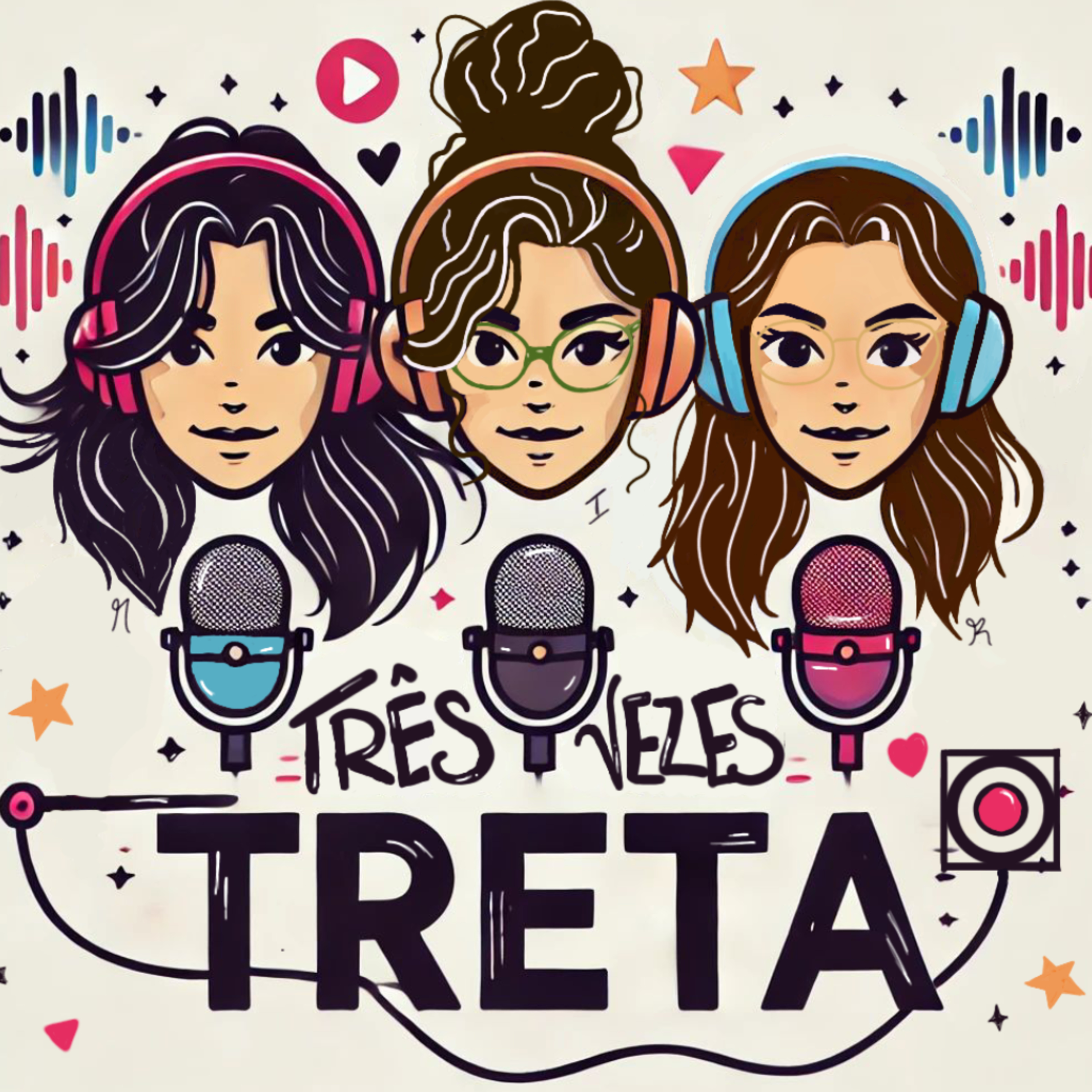 três vezes treta podcast artwork