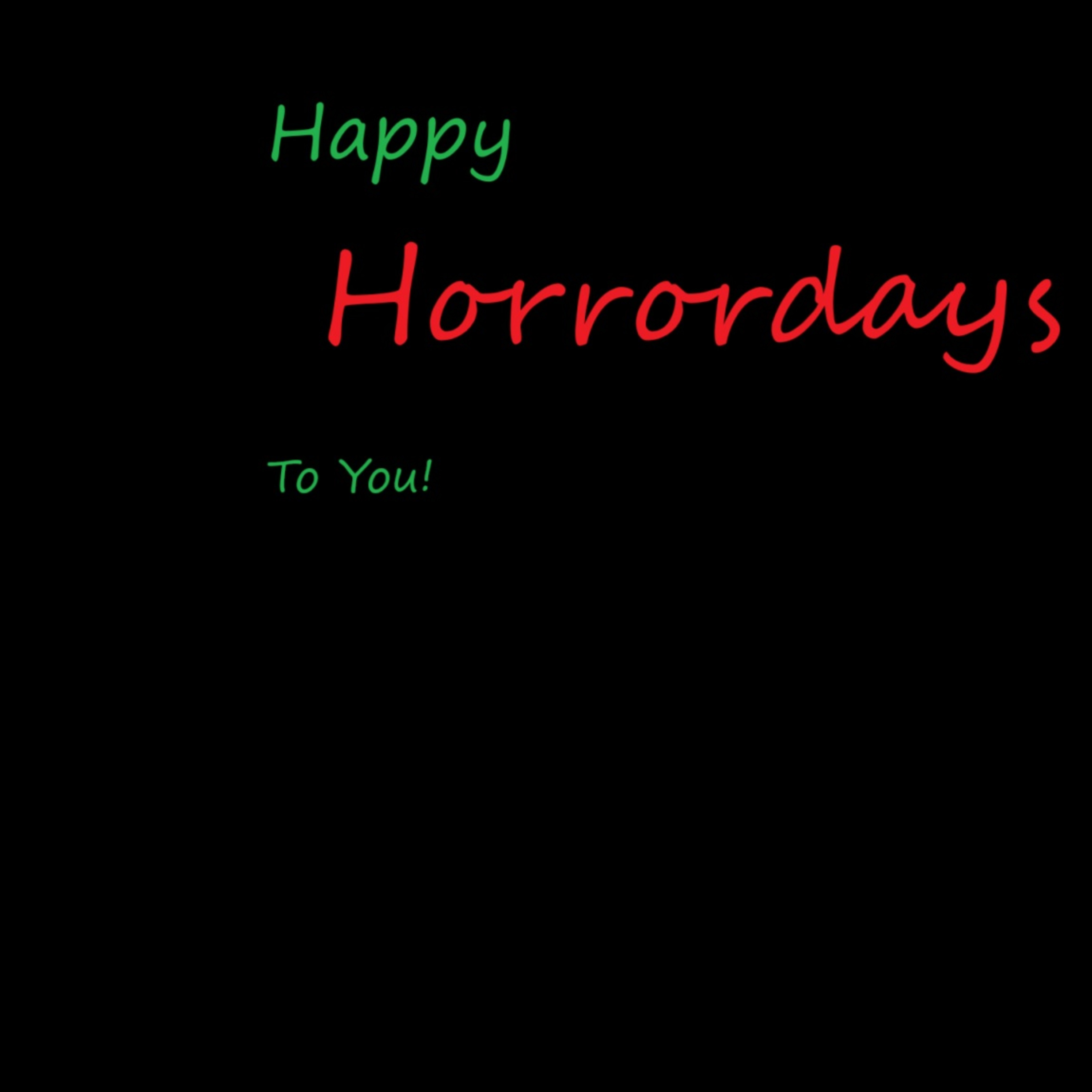 Happy Horrordays
