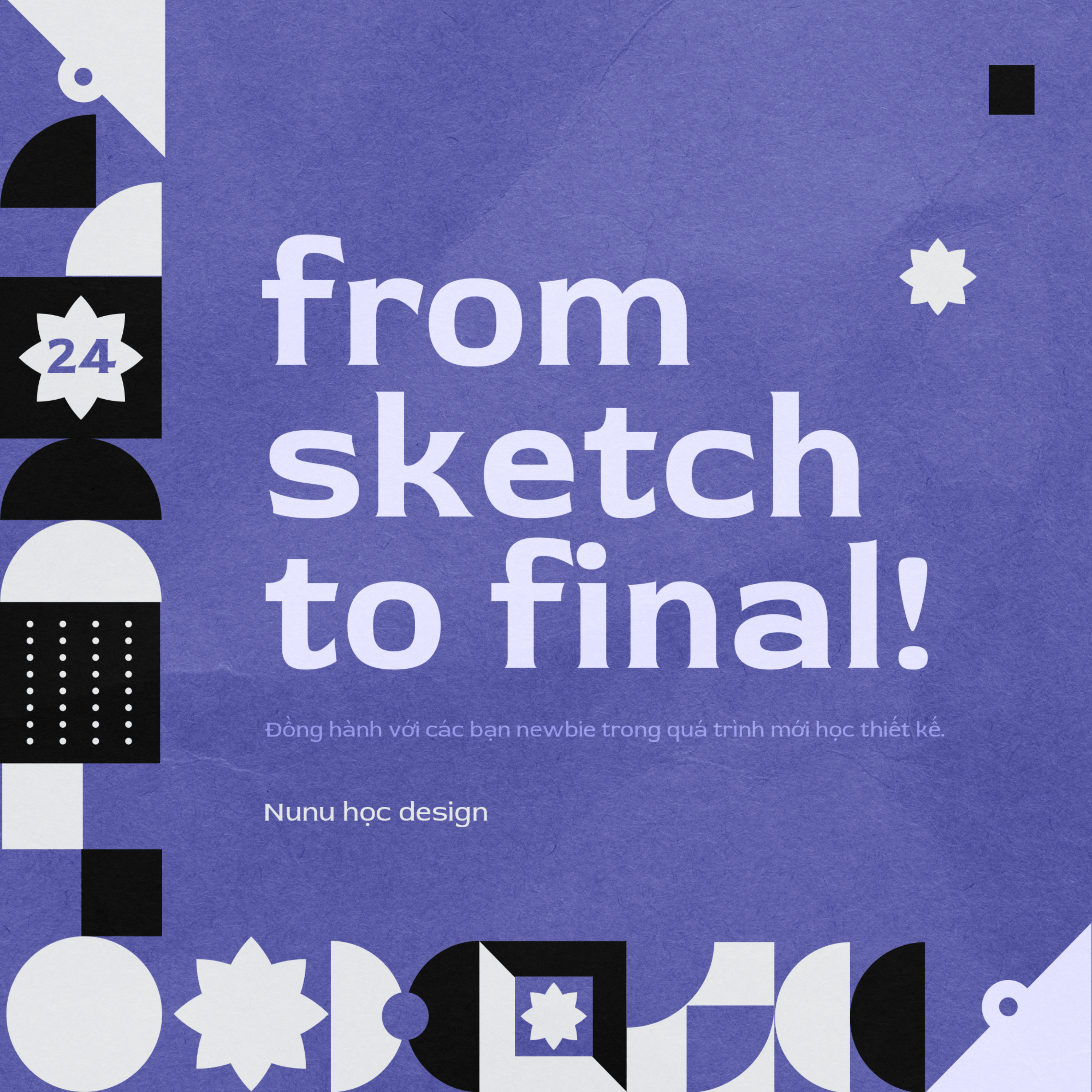 from sketch to final!