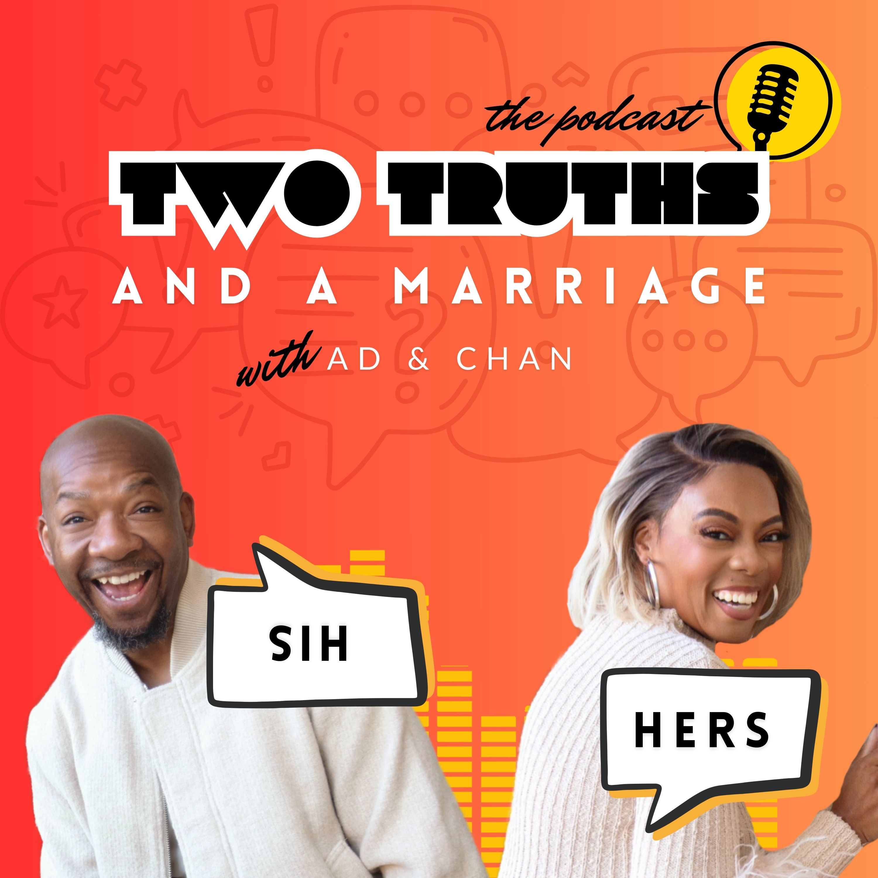 Two Truths and a Marriage podcast artwork