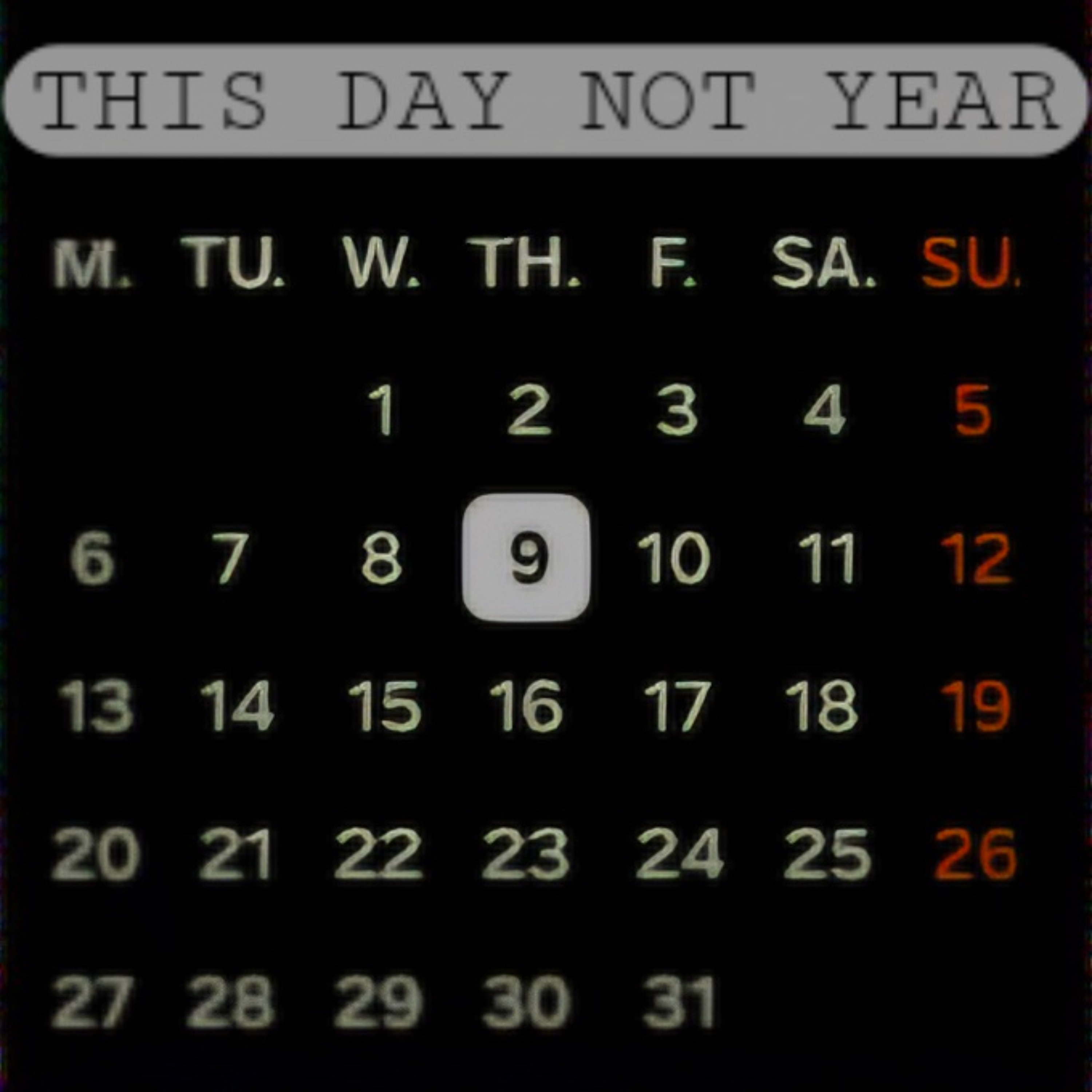 This Day Not Year