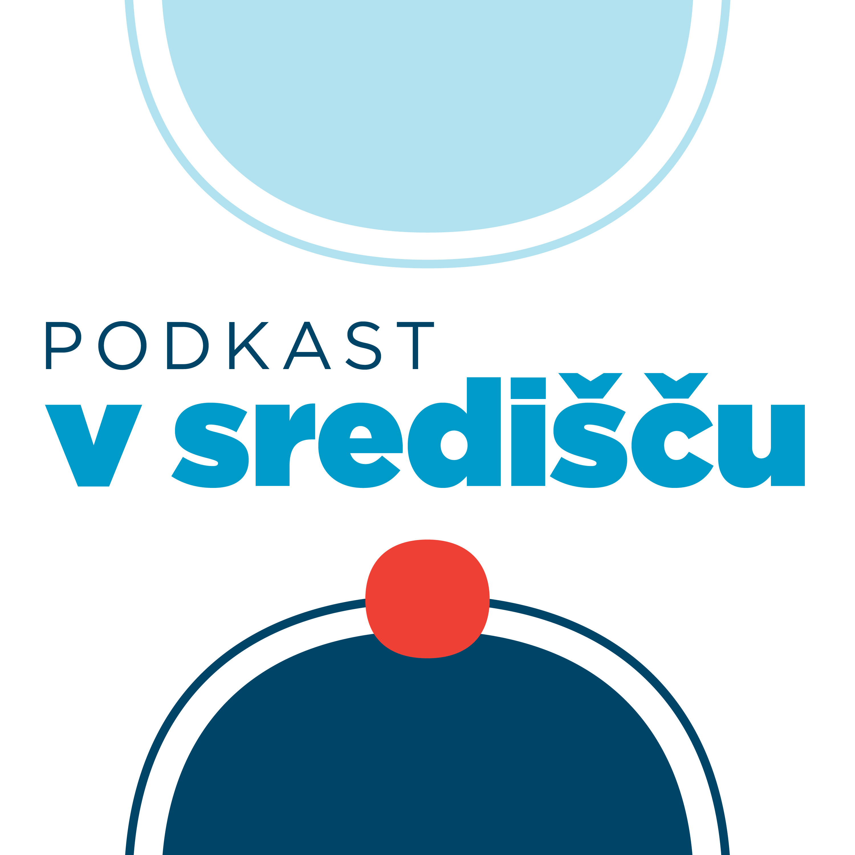 V središču