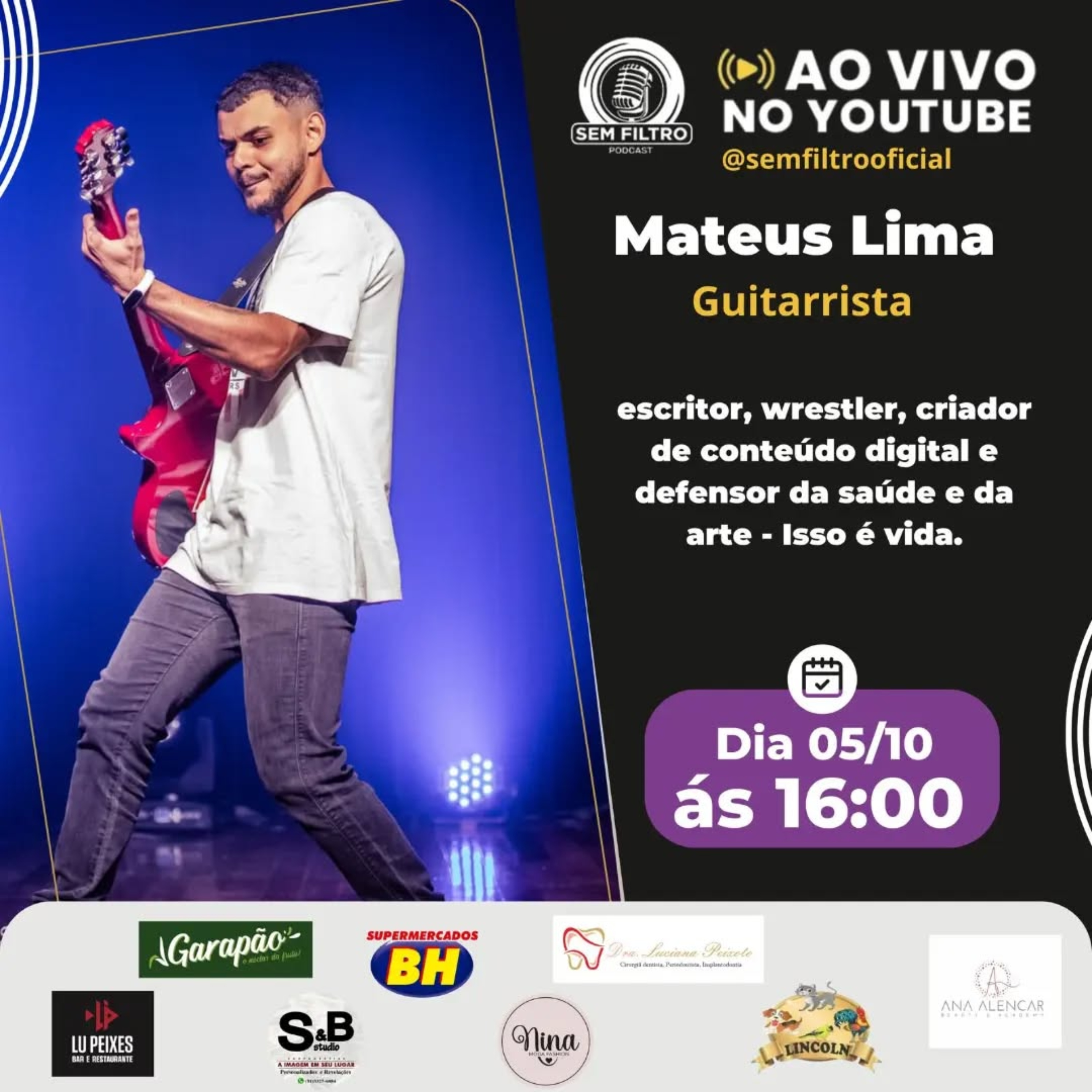 Lançamento “Saúde em cena” com Mateus Lima podcast artwork