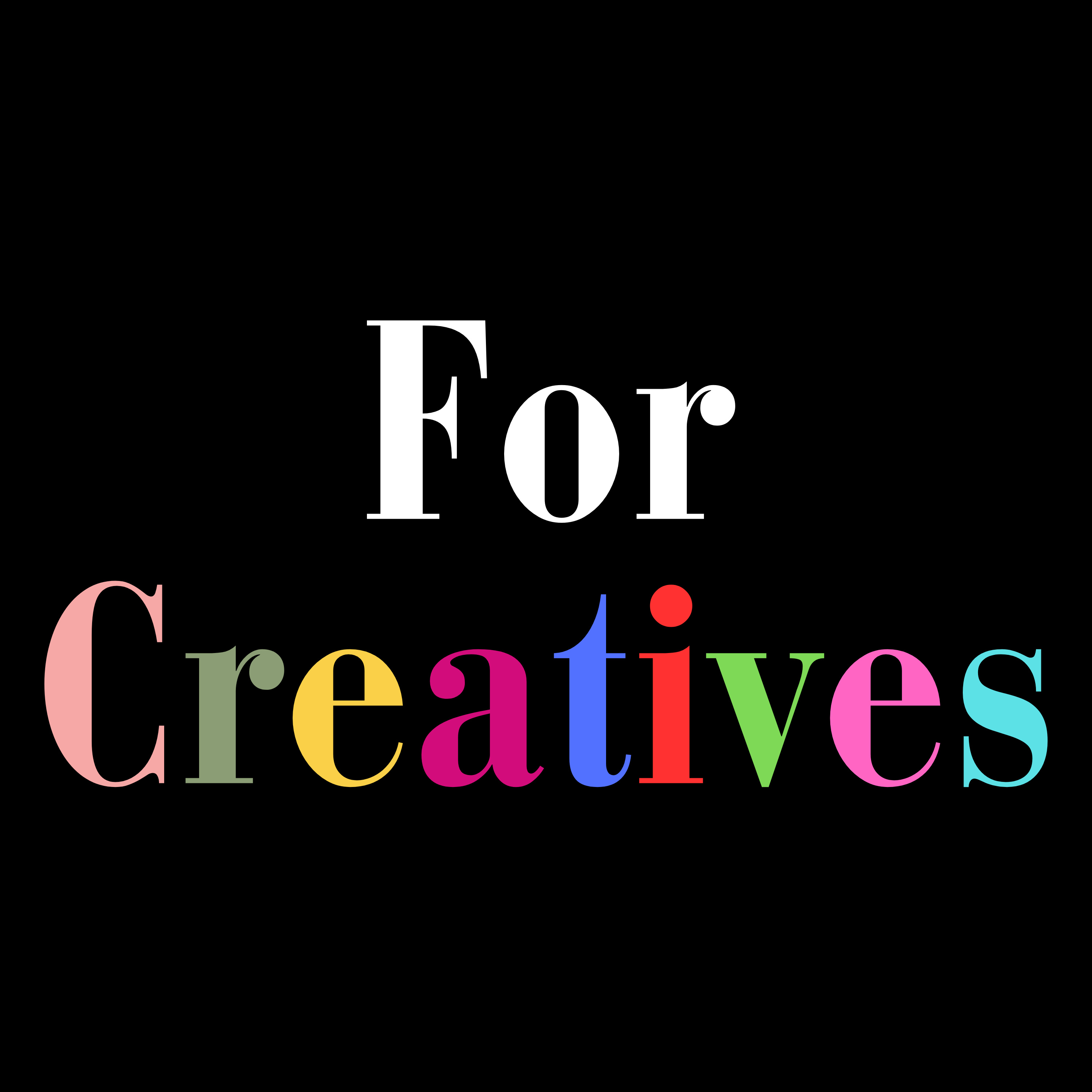 For Creatives Podcast cover art