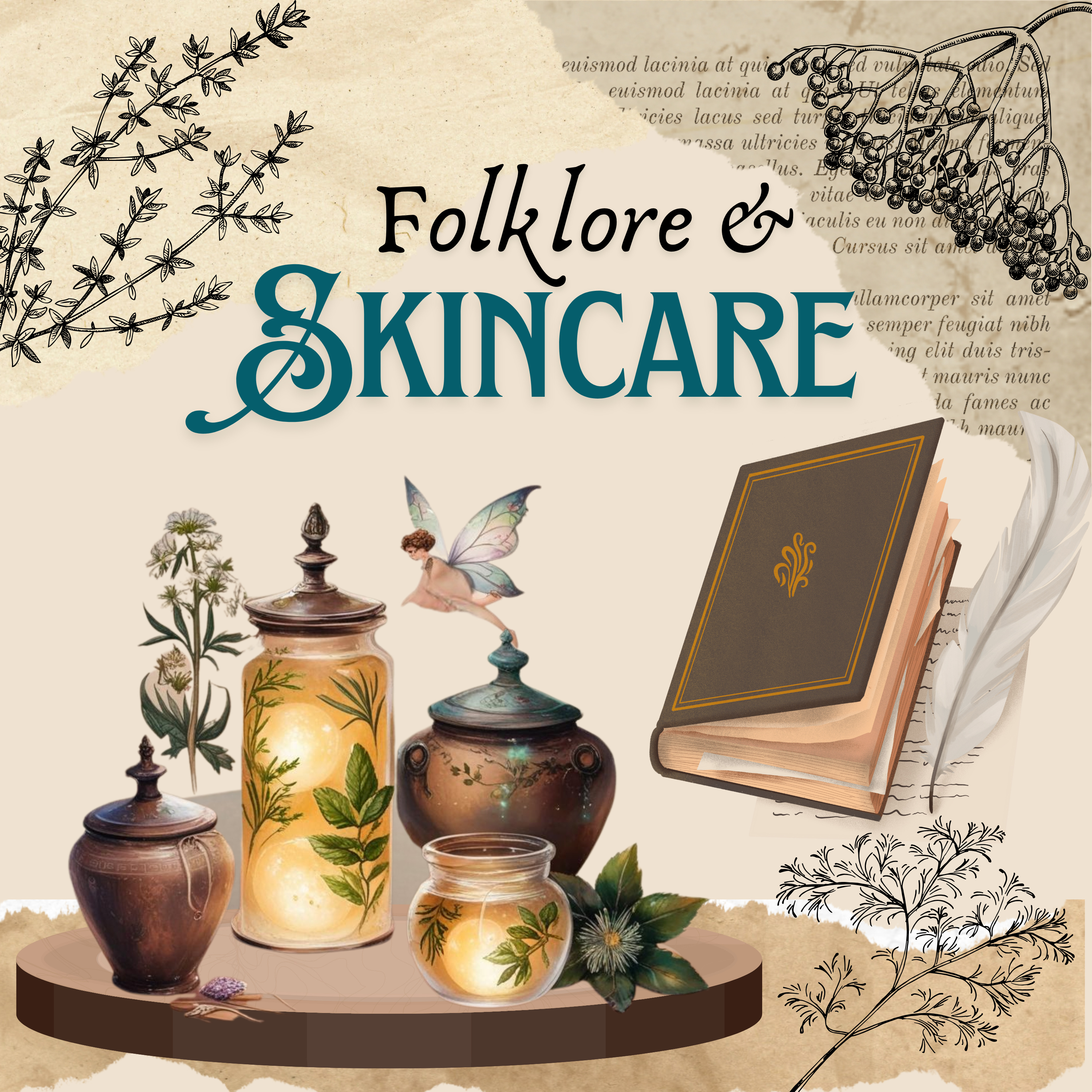 Folklore and Skincare podcast artwork