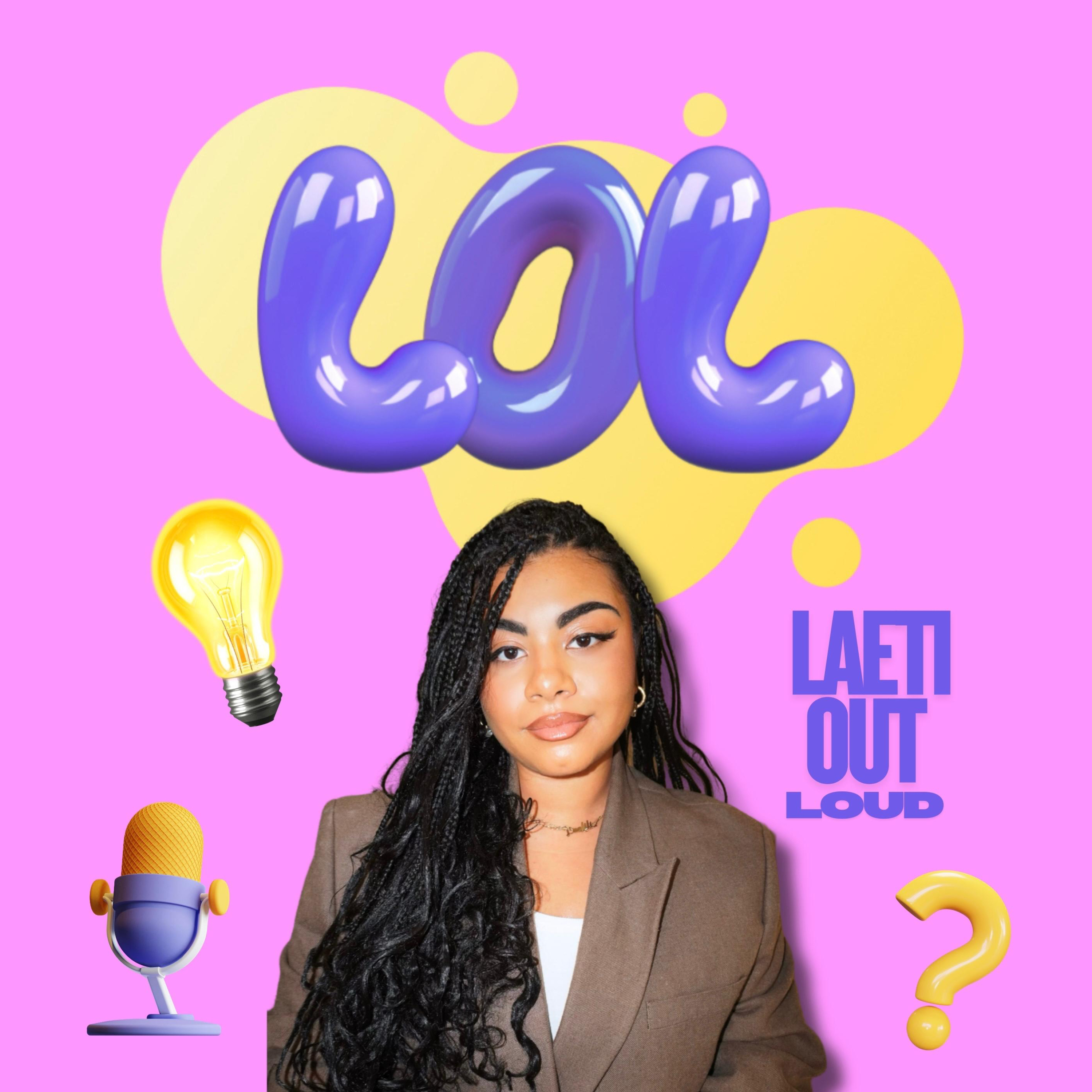 Laeti out loud podcast artwork