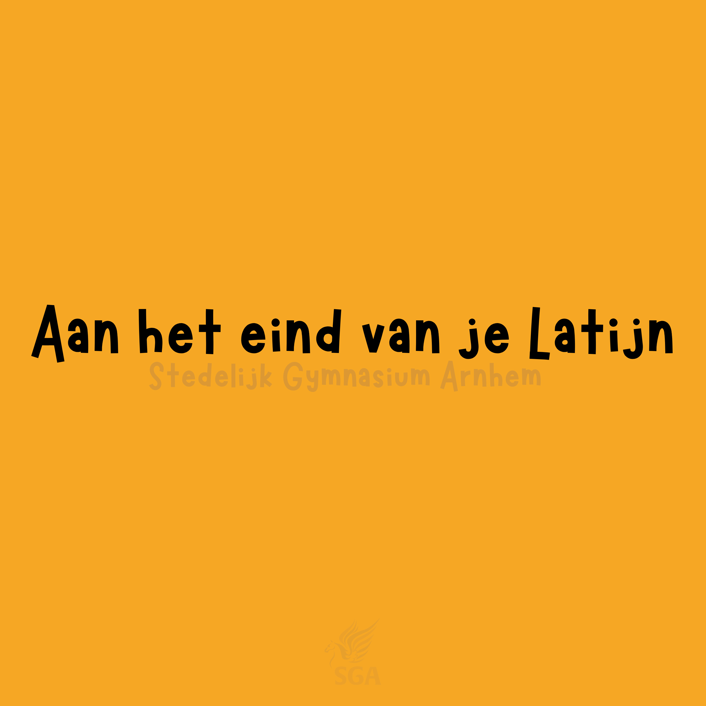 Aan het eind van je Latijn