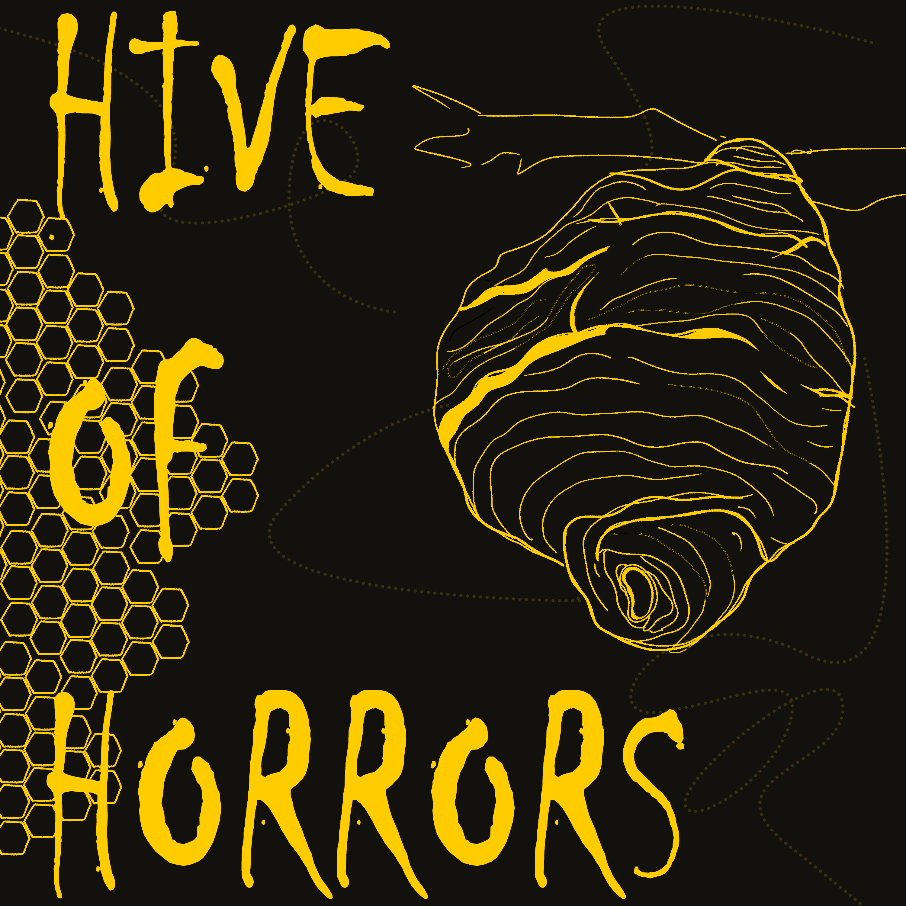 Hive of Horrors podcast artwork