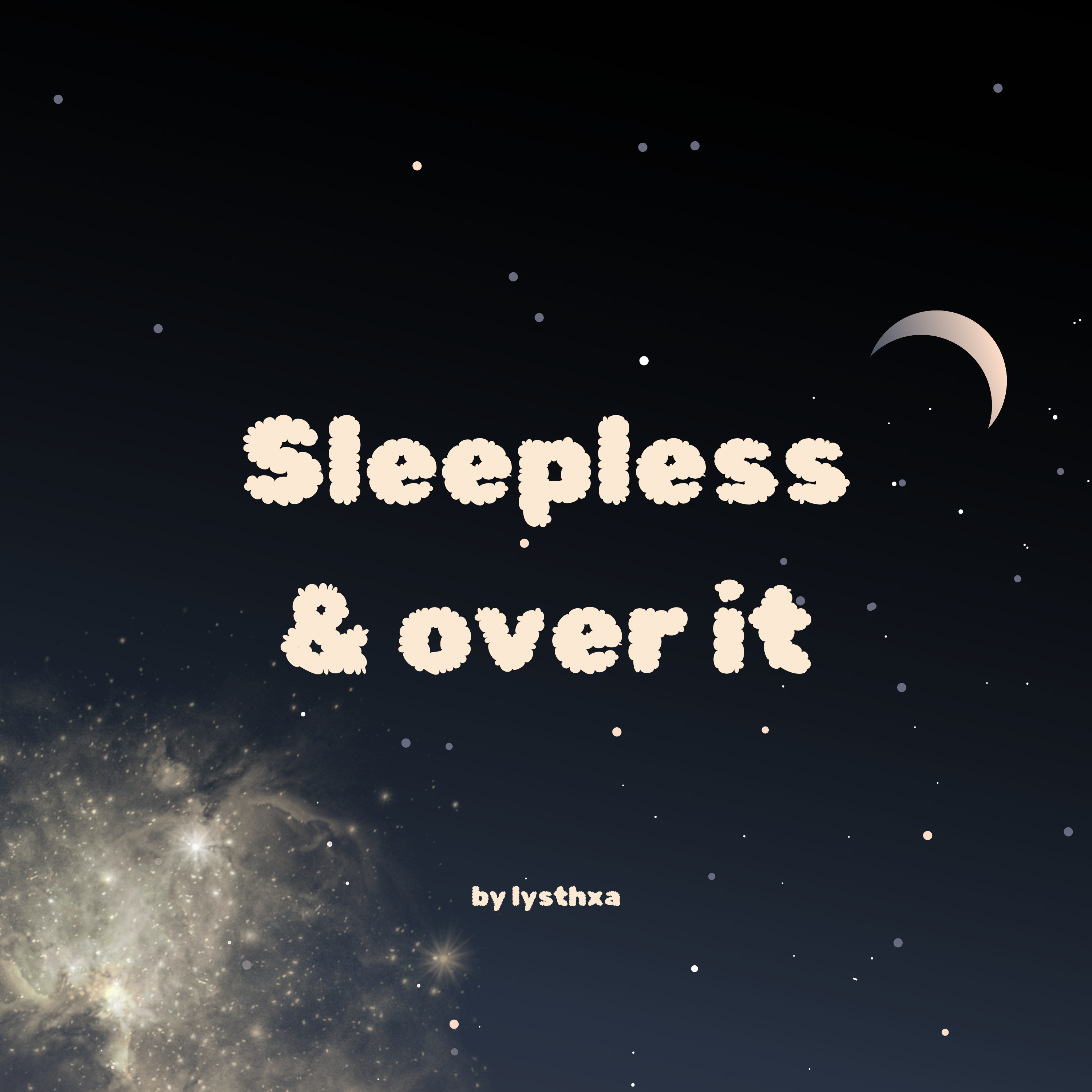 Sleepless & over it podcast artwork