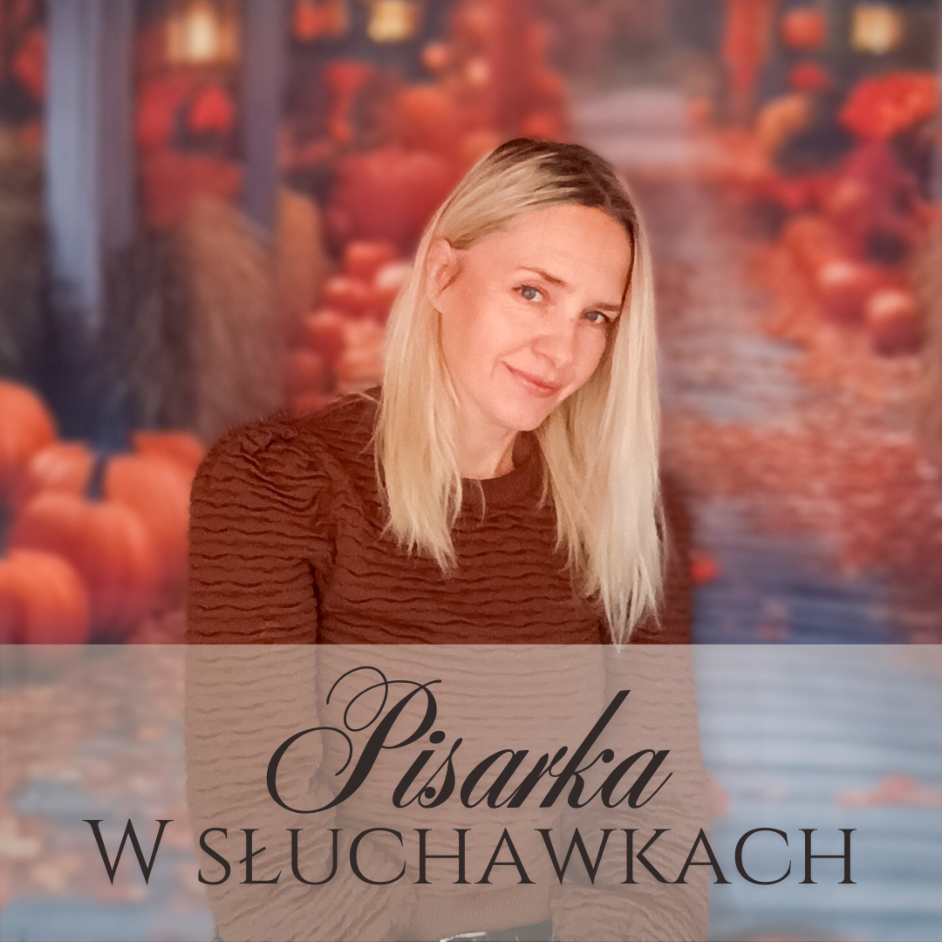 Pisarka w słuchawkach