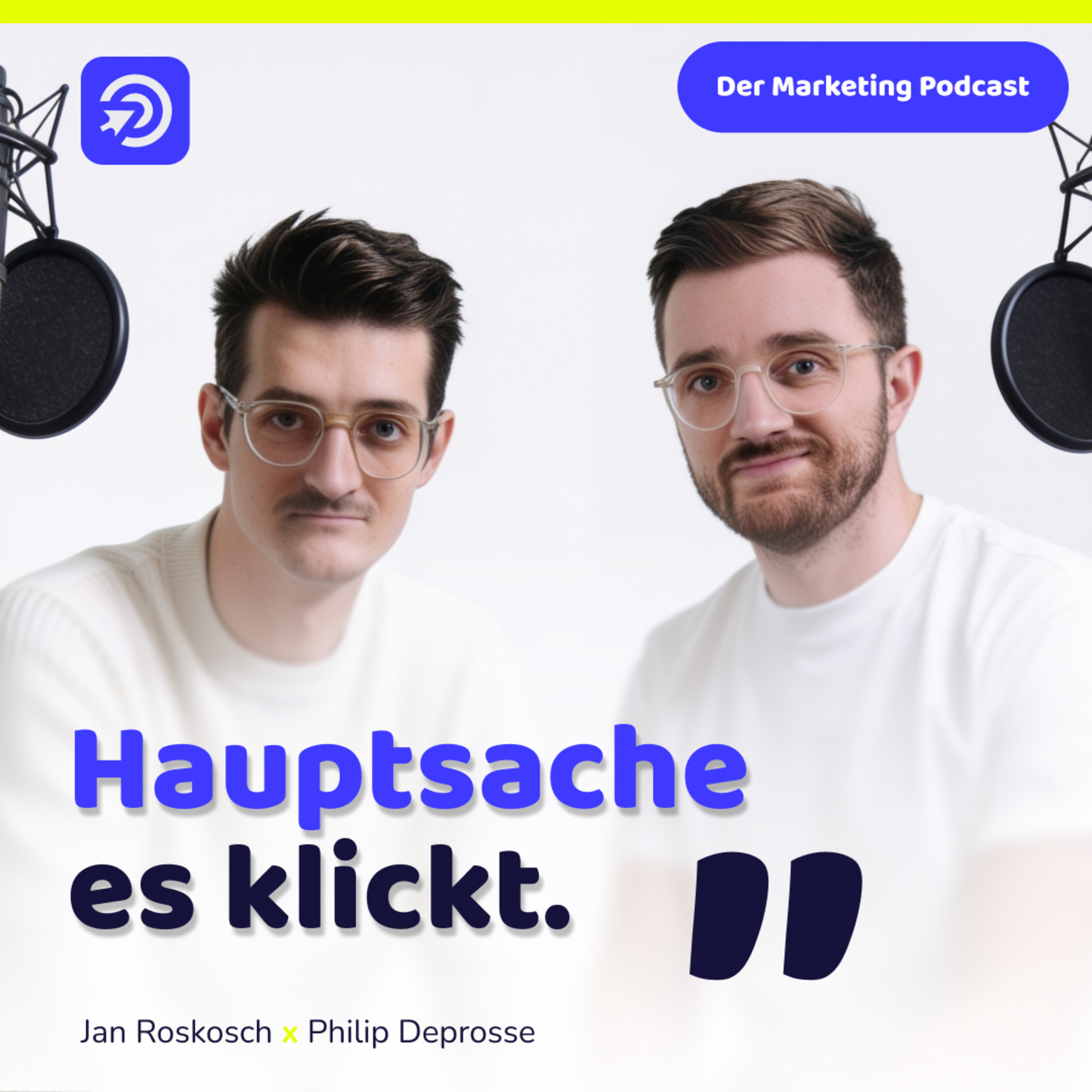 Hauptsache es klickt - Der Marketing Podcast mit den zwei Perspektiven podcast artwork