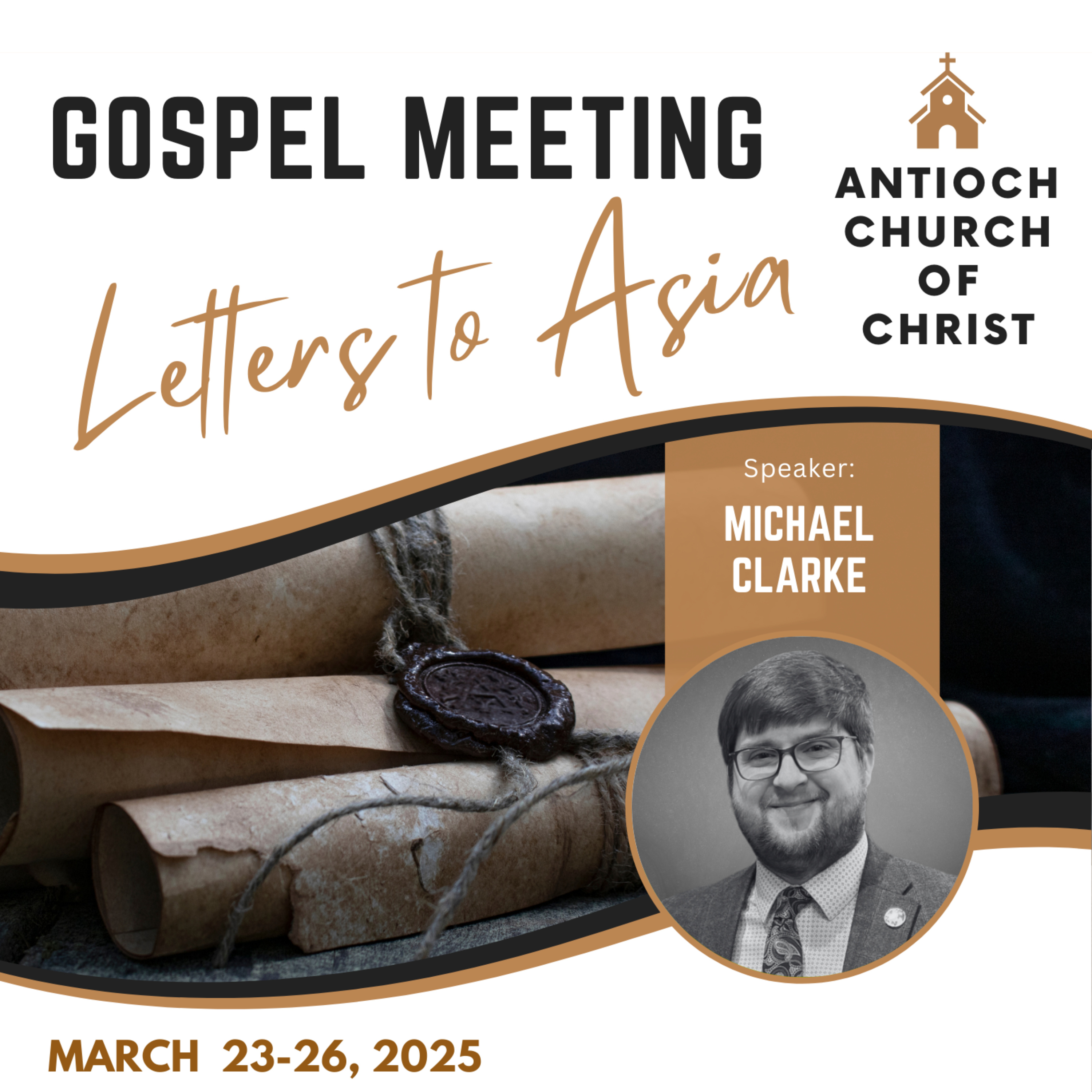 Seven Churches of Asia - Gospel Meeting - Michael Clarke - March 2025 podcast artwork
