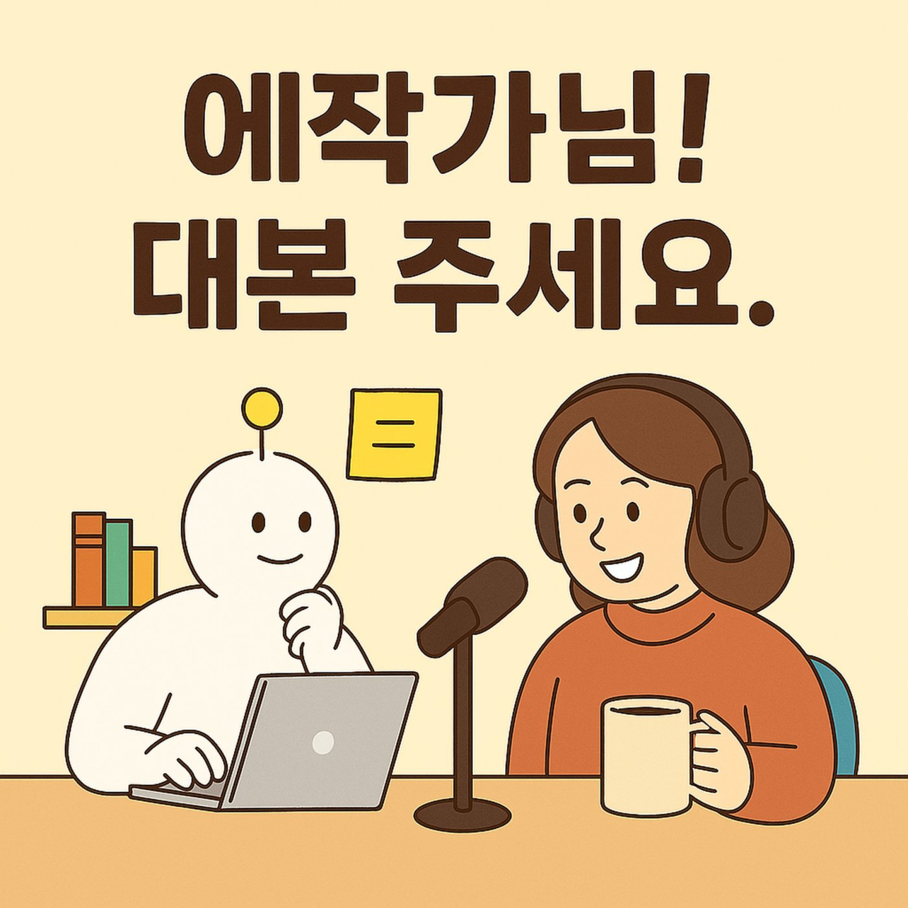 에(AI)작가님!대본주세요. podcast artwork
