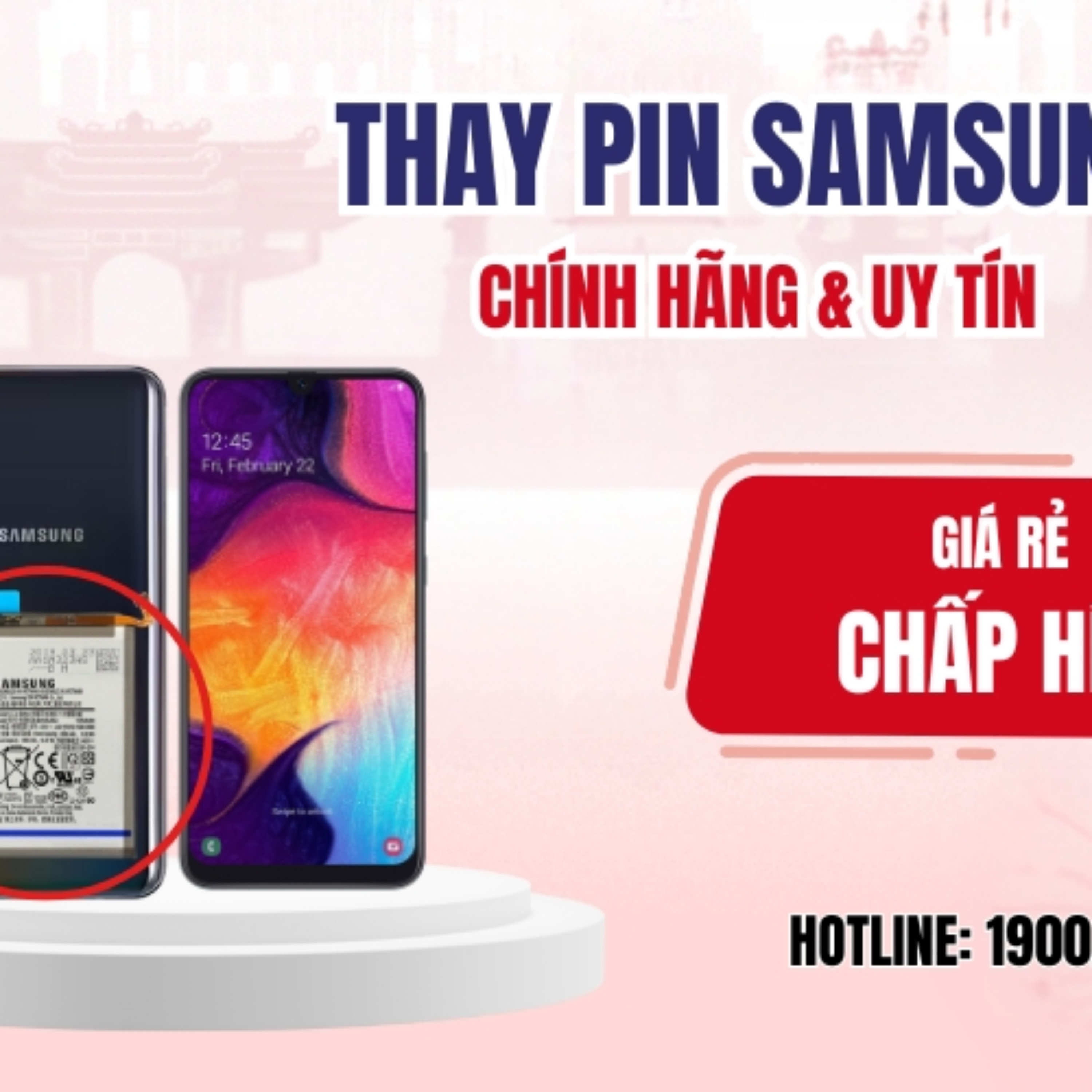 Gia thay pin dien thoai Samsung tai TPHCM