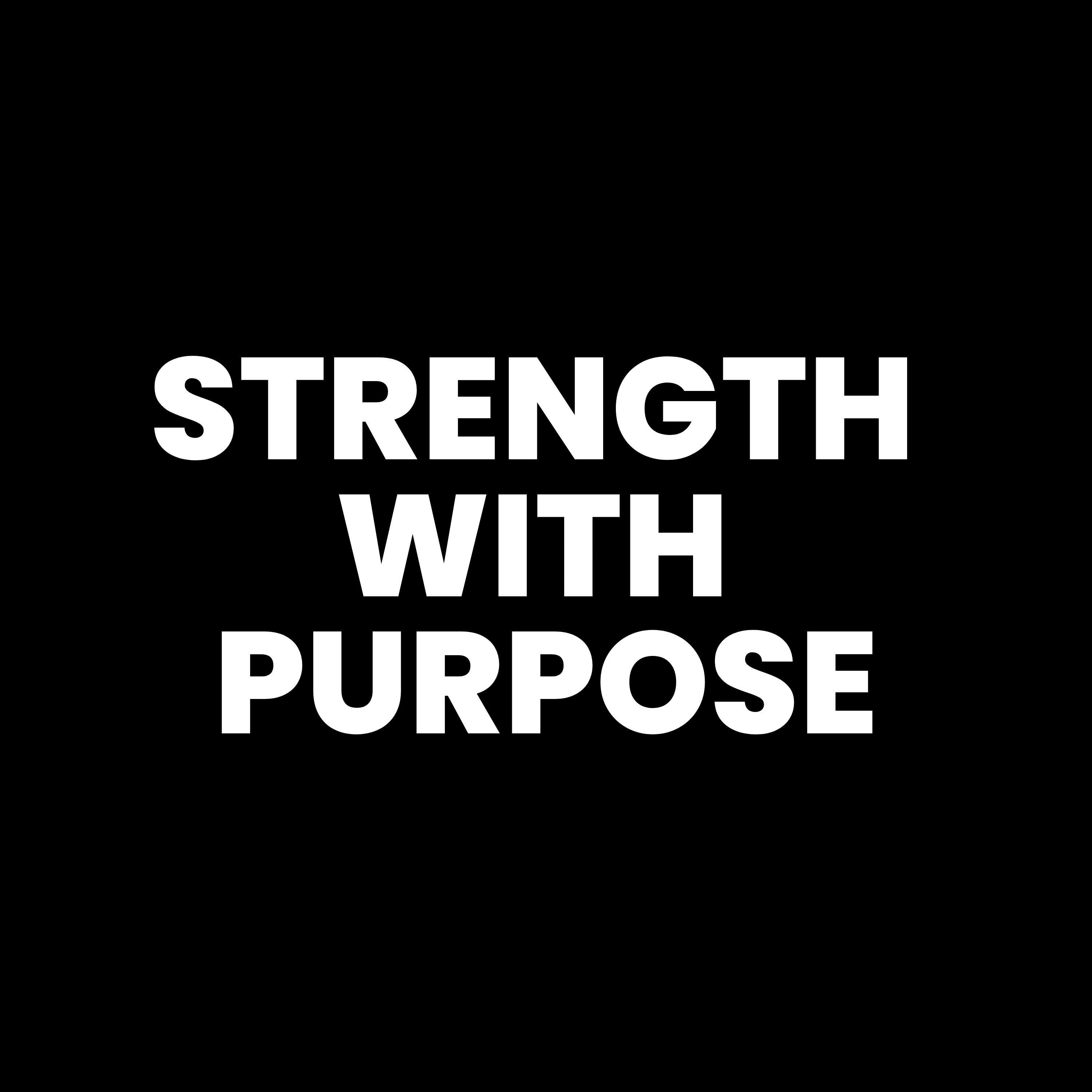 Strength with Purpose podcast artwork