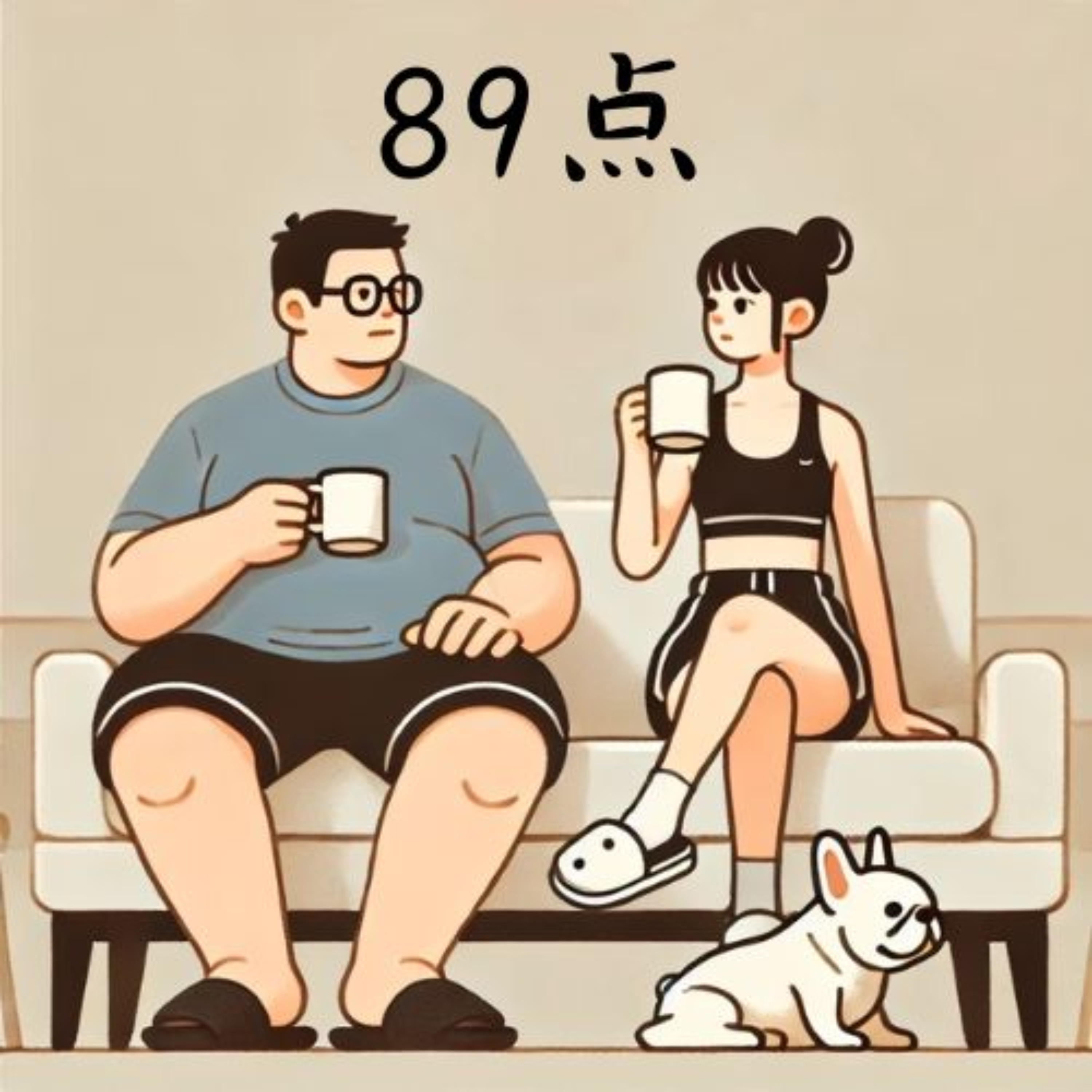 89点