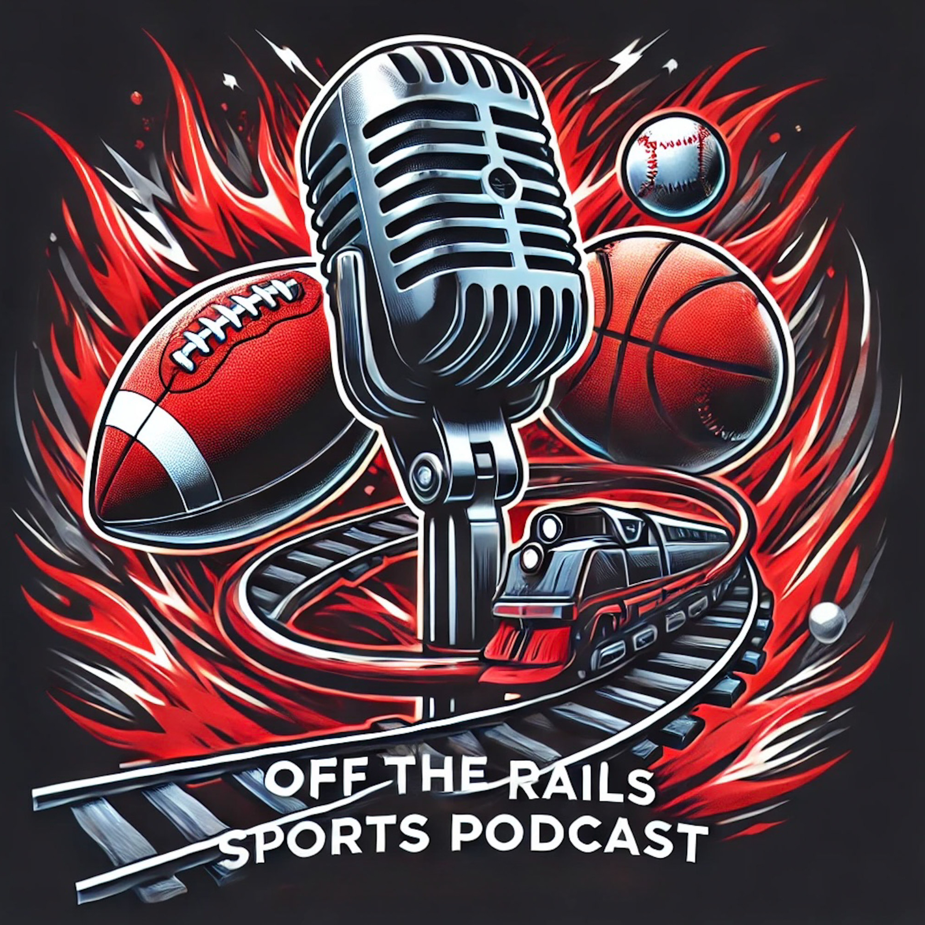 Off the rails sports podcast podcast artwork