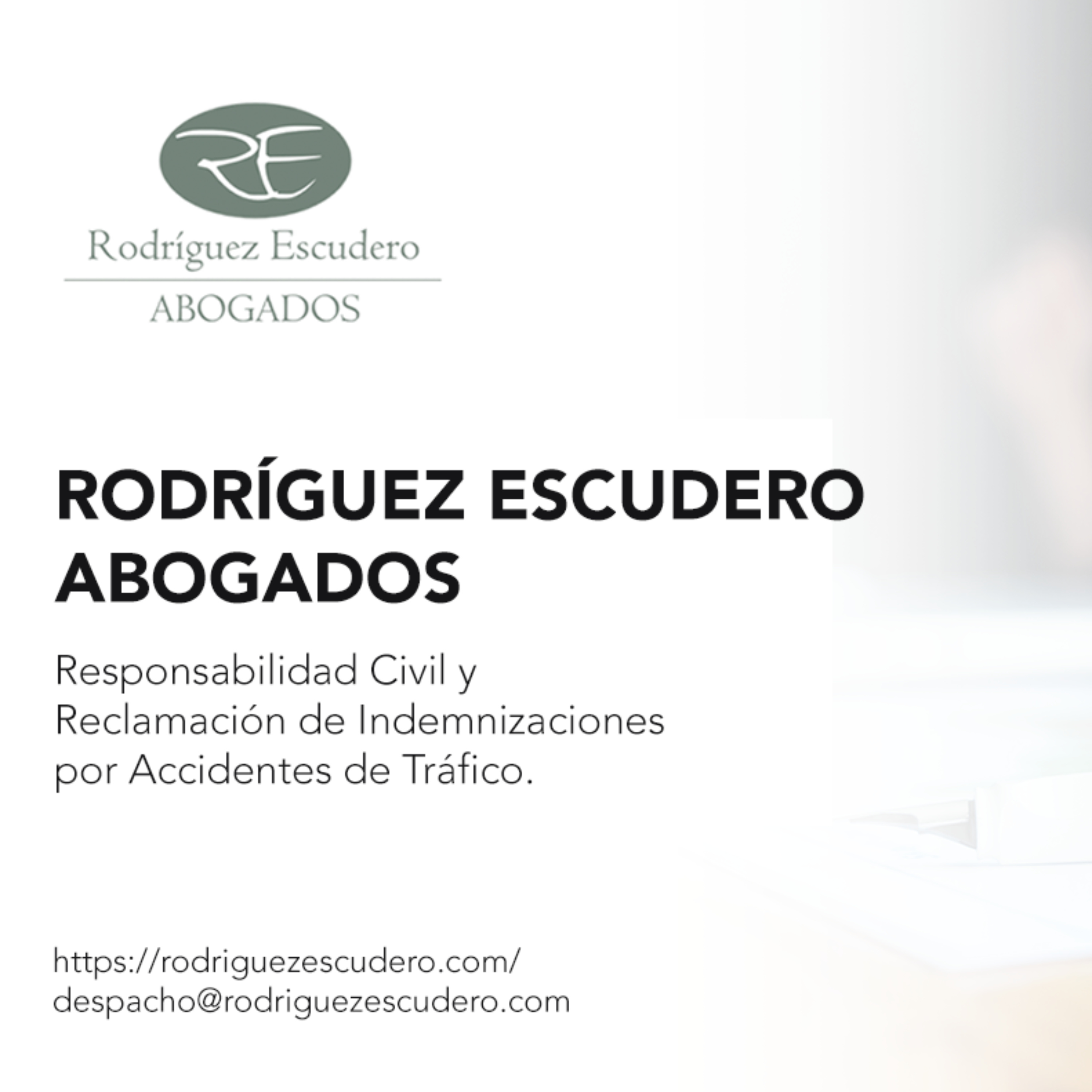 Reclamación de Accidentes de tráfico - Rodríguez Escudero Abogados