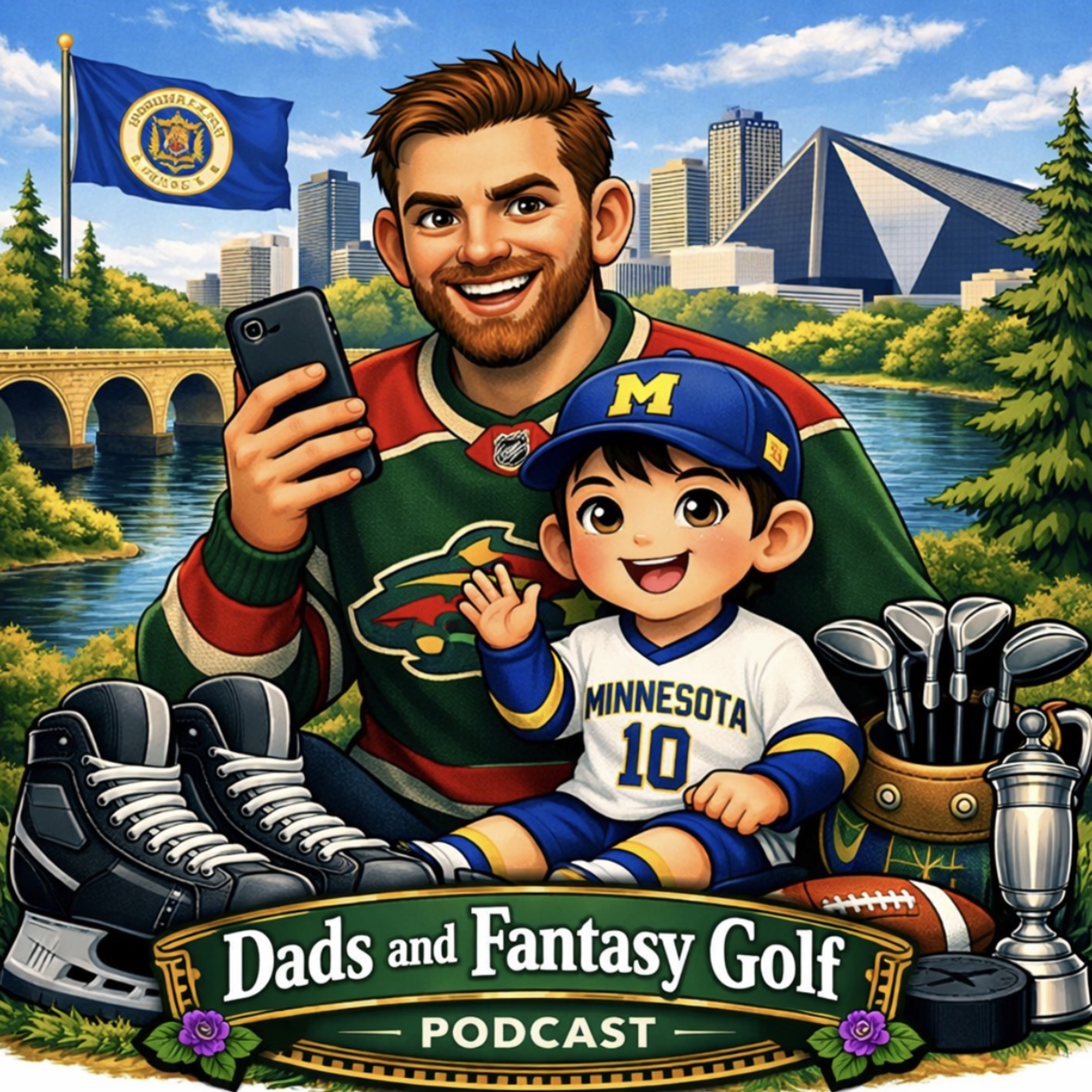 Dads and Fantasy Golf podcast artwork