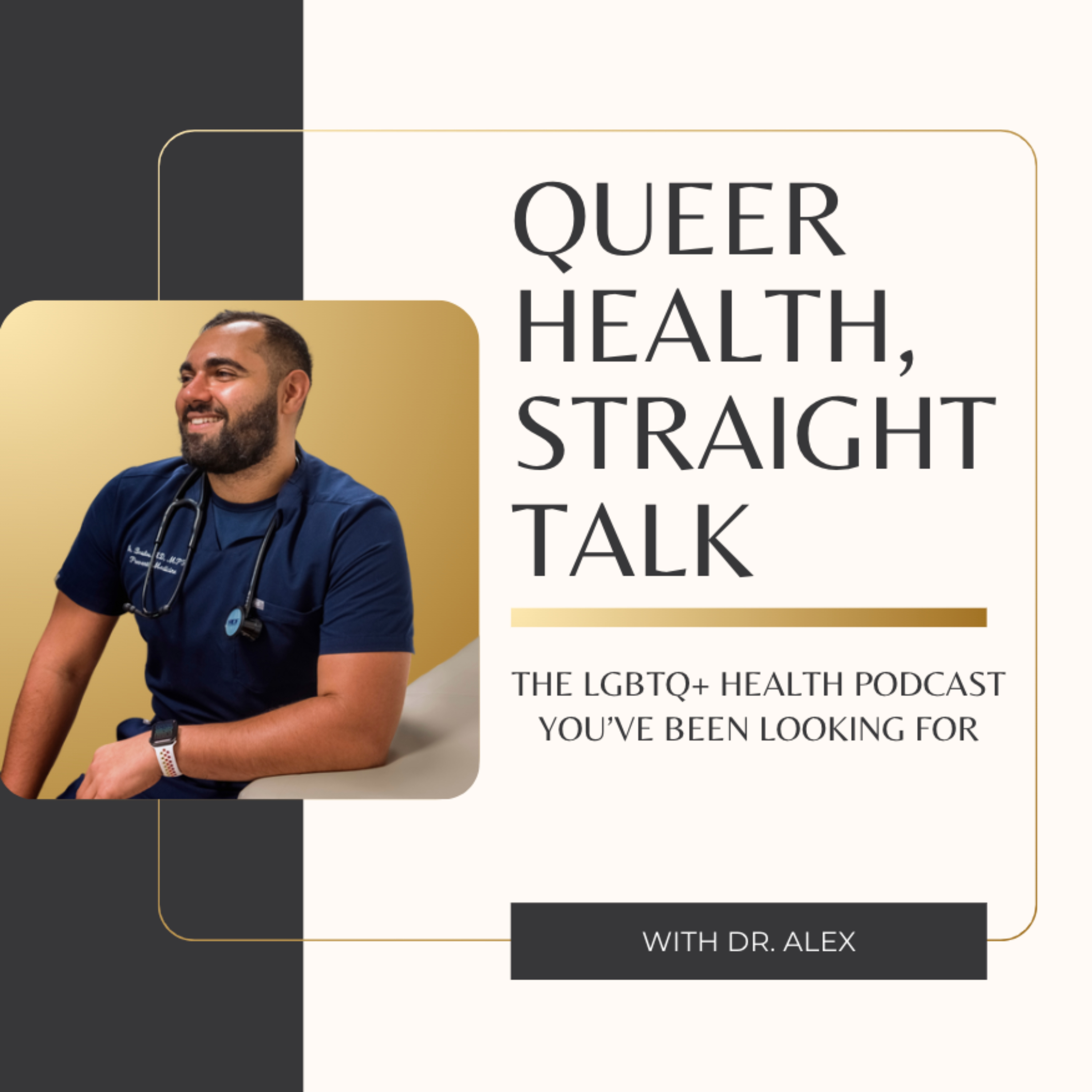 Queer Health, Straight Talk podcast artwork