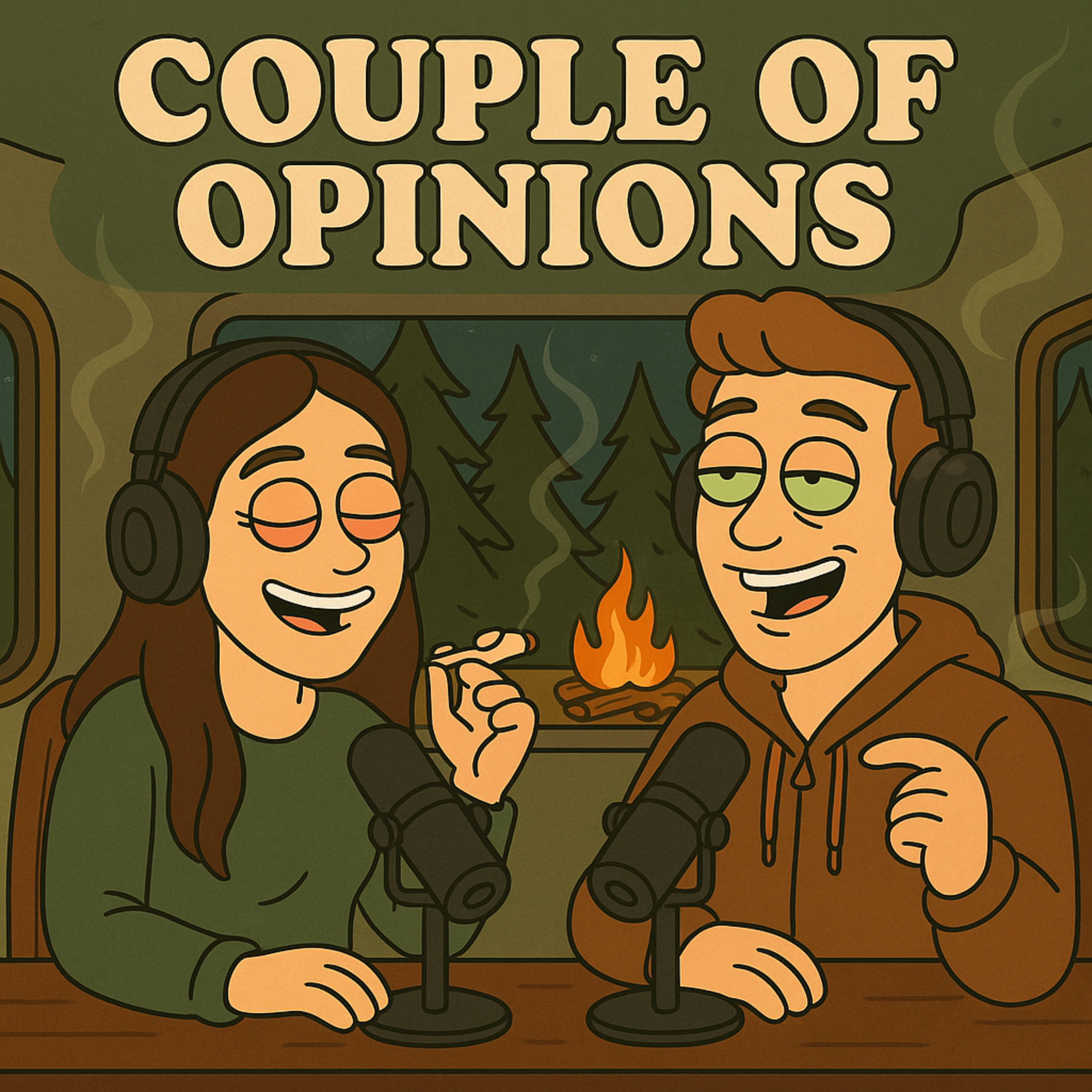 Couple of Opinions podcast artwork