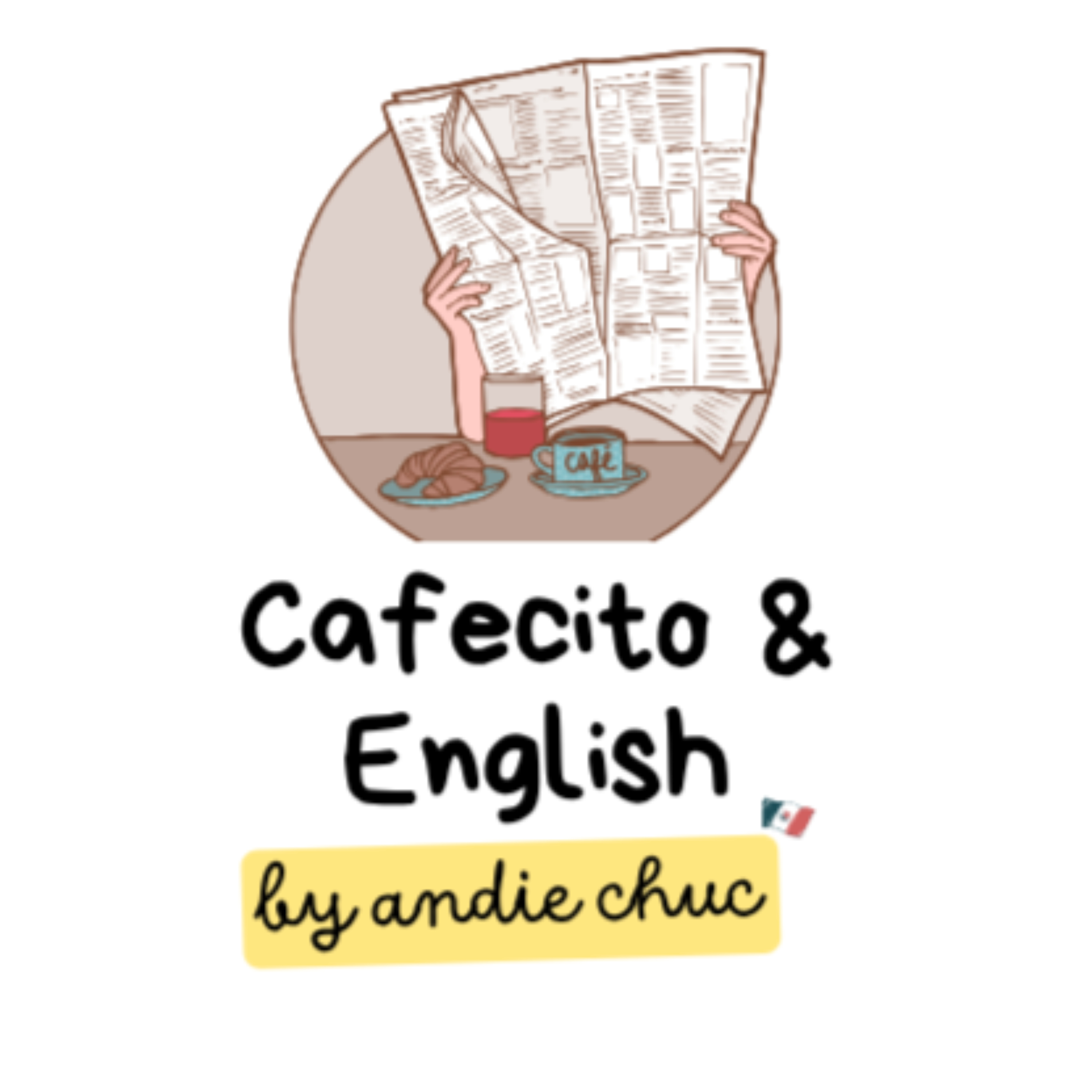 Cafecito and English podcast artwork