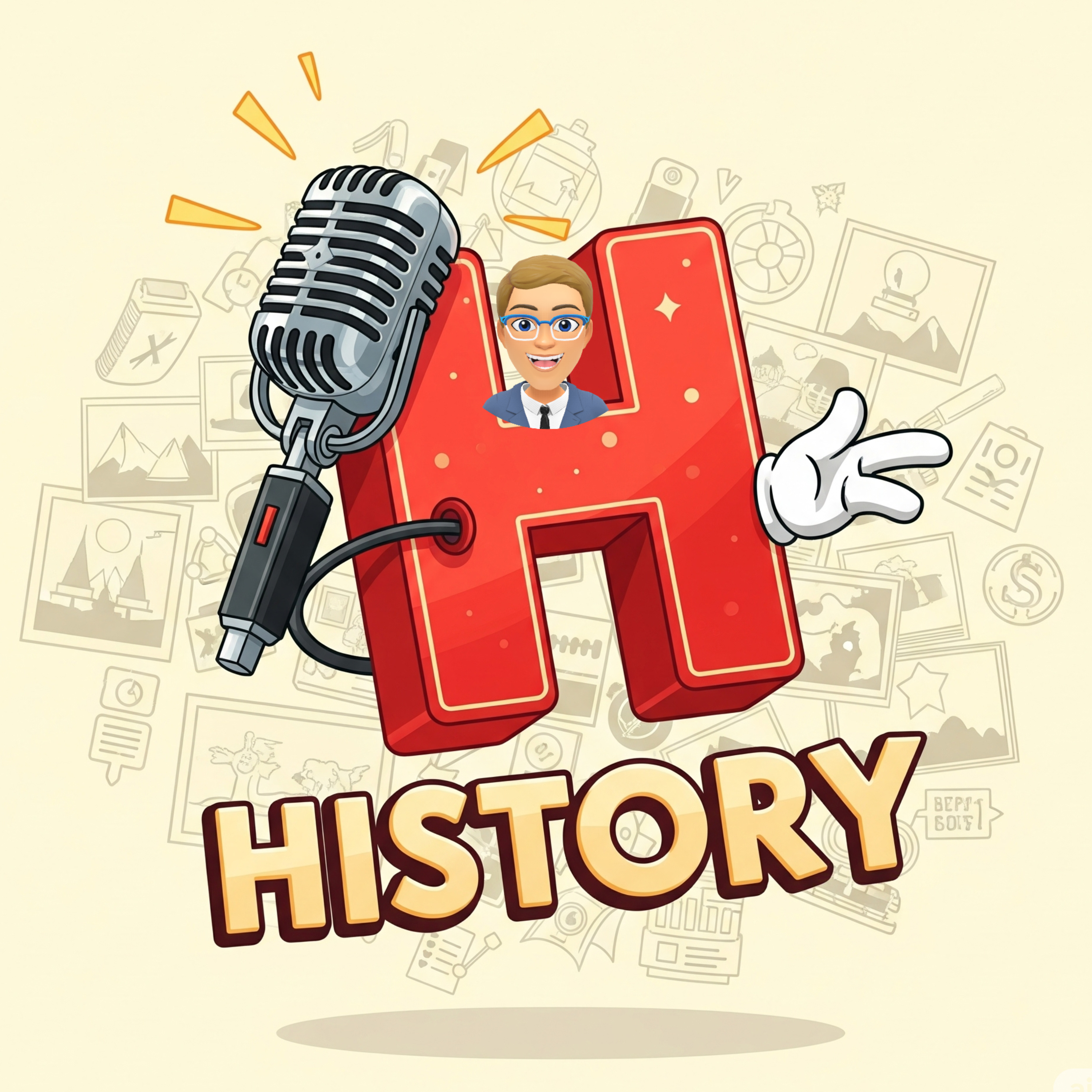 History with a mic podcast artwork