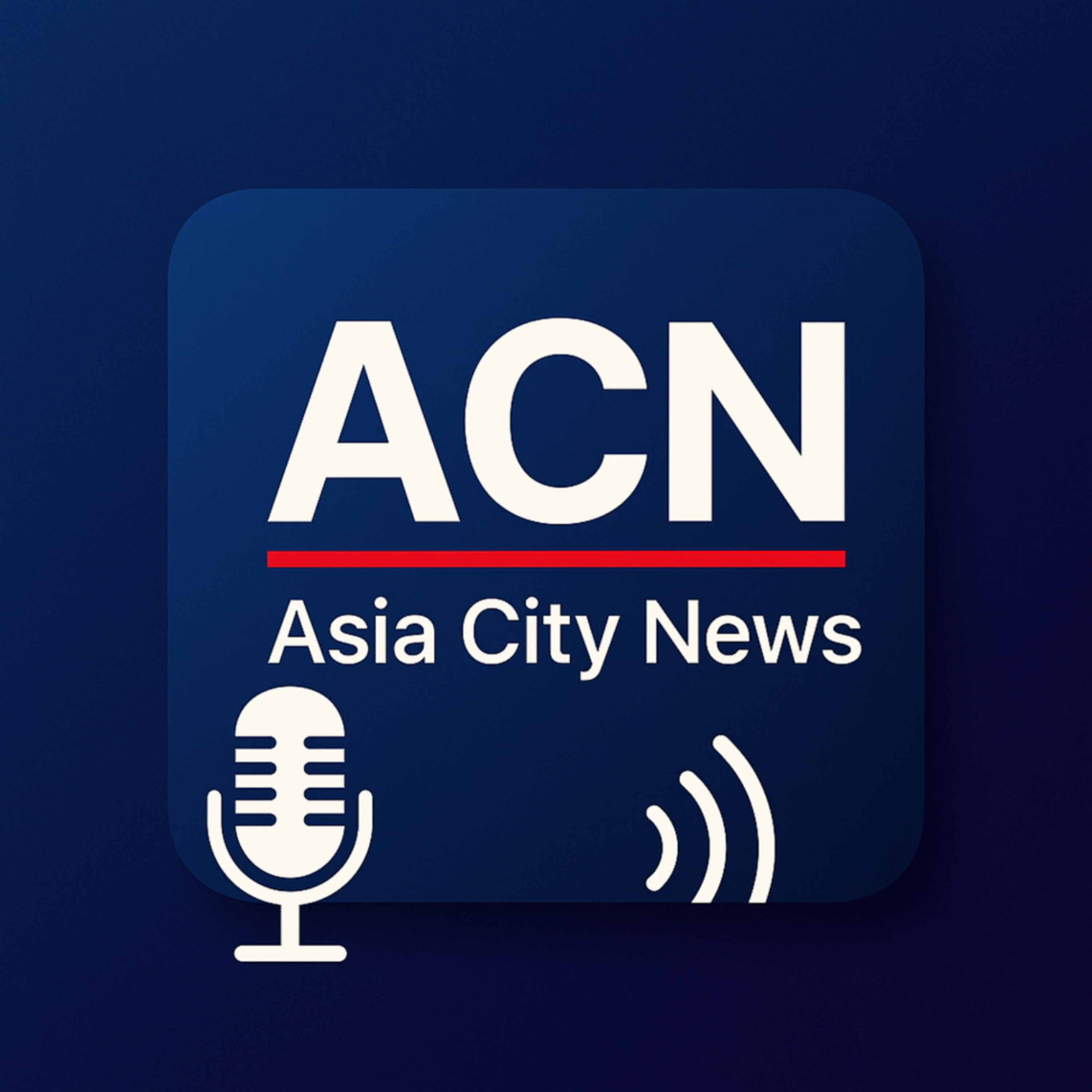 Asian city news podcast artwork