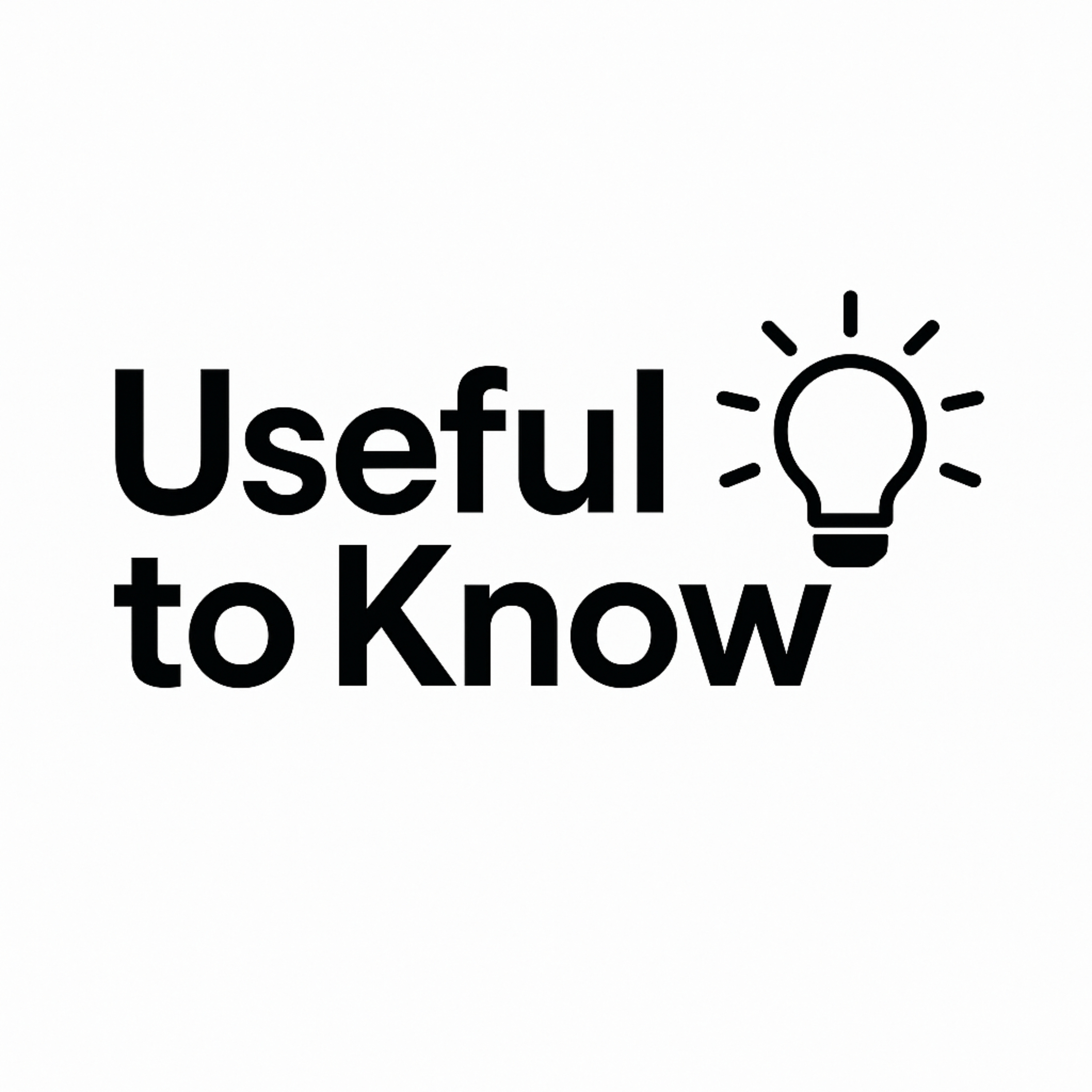 Useful to Know podcast artwork