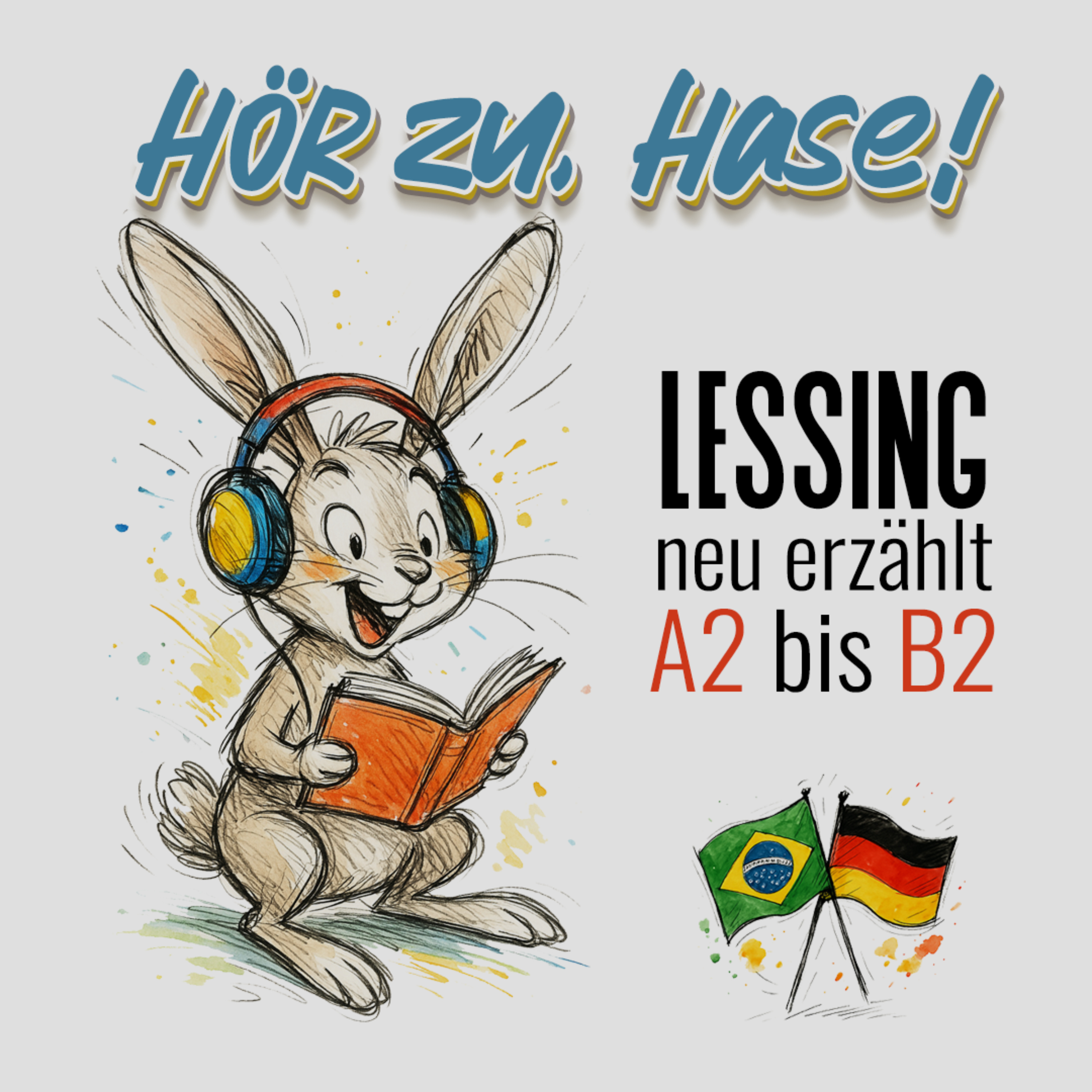 HÖR ZU, HASE! Fabeln von Lessing neu erzählt für Lernende von A2 bis B2