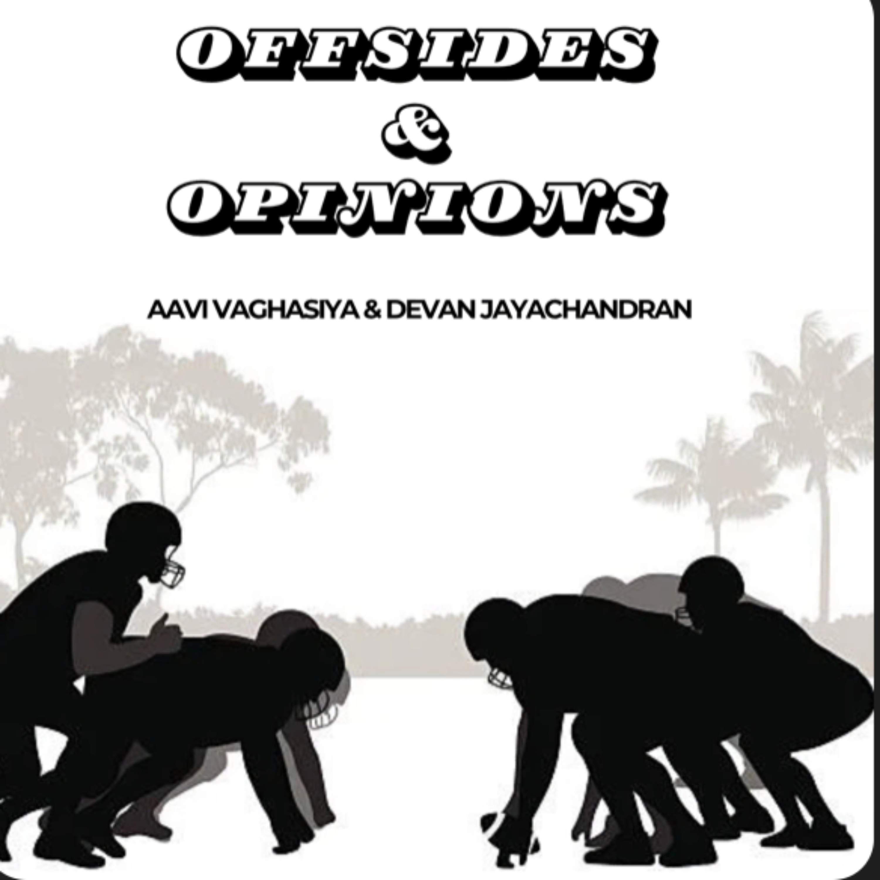 Offsides and opinions podcast artwork