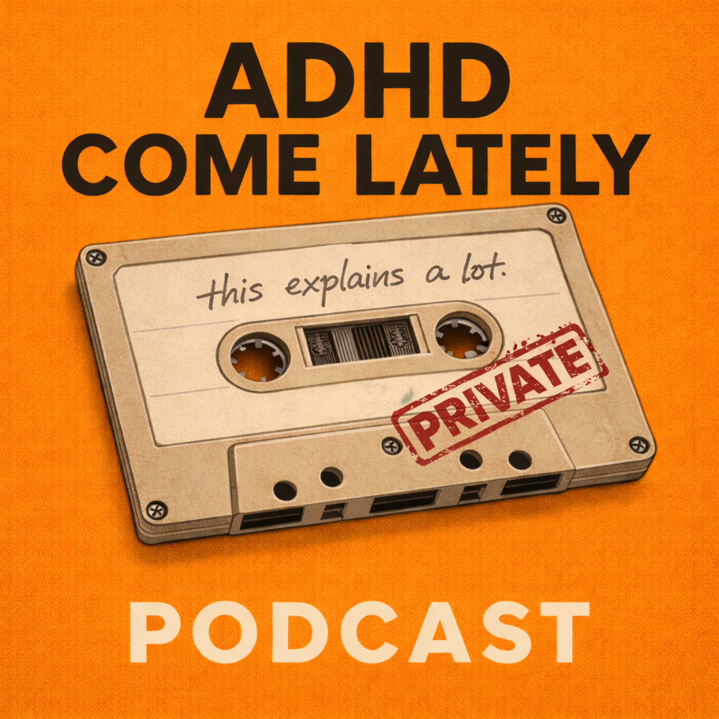 ADHD Come Lately Podcast podcast artwork