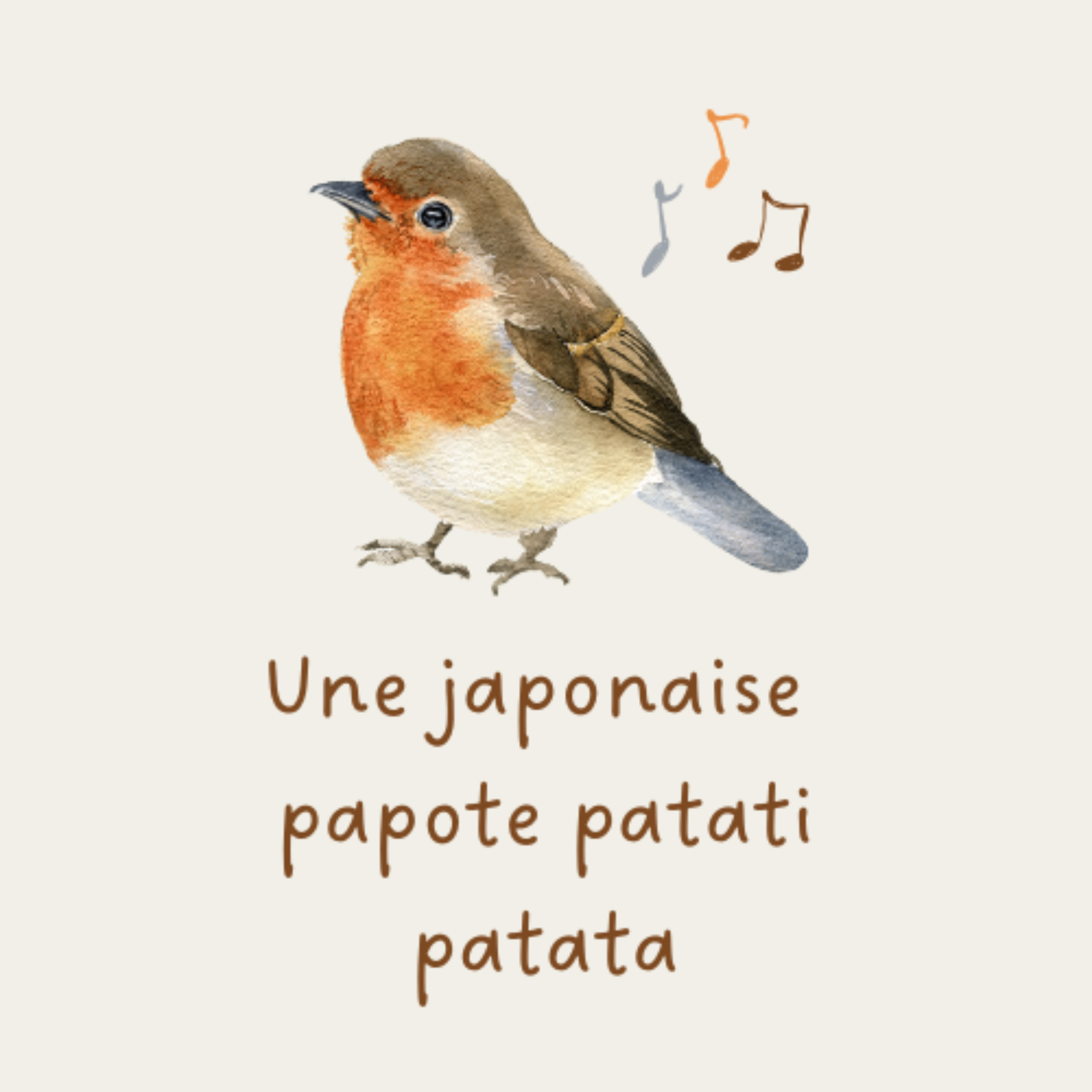 Une Japonaise papote patati patata