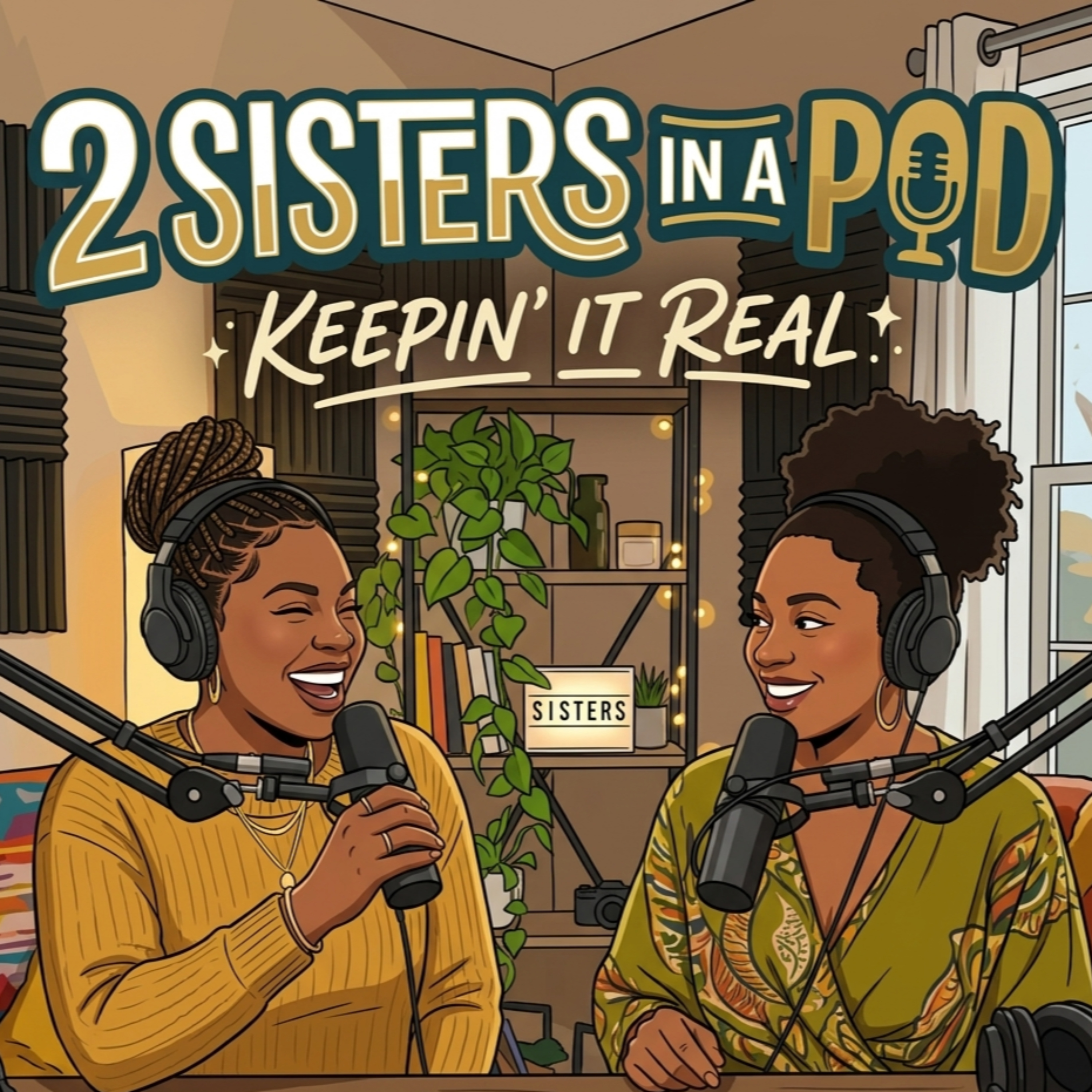 Two Sisters In A Pod Keeping It Real podcast artwork