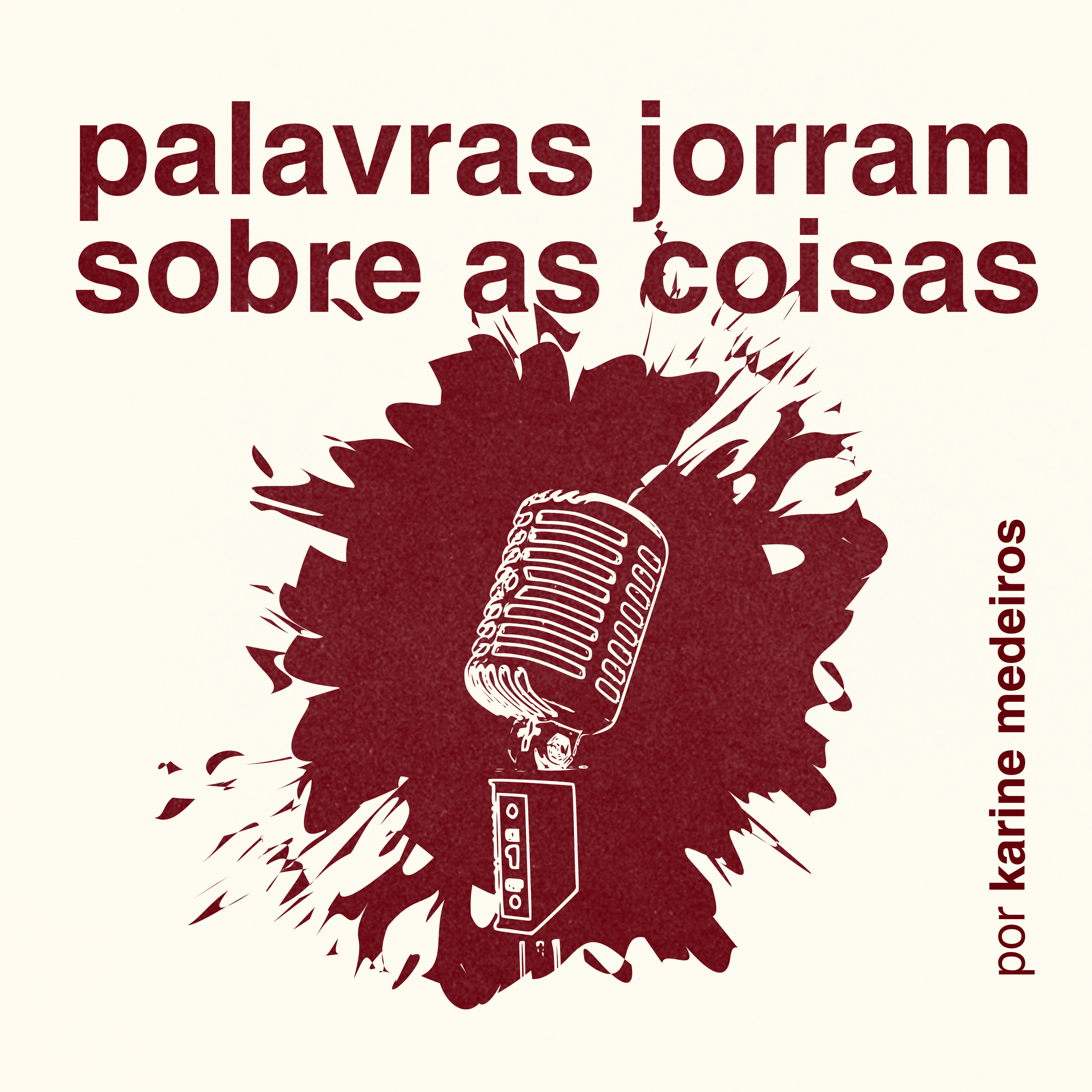 palavras jorram sobre as coisas cover art